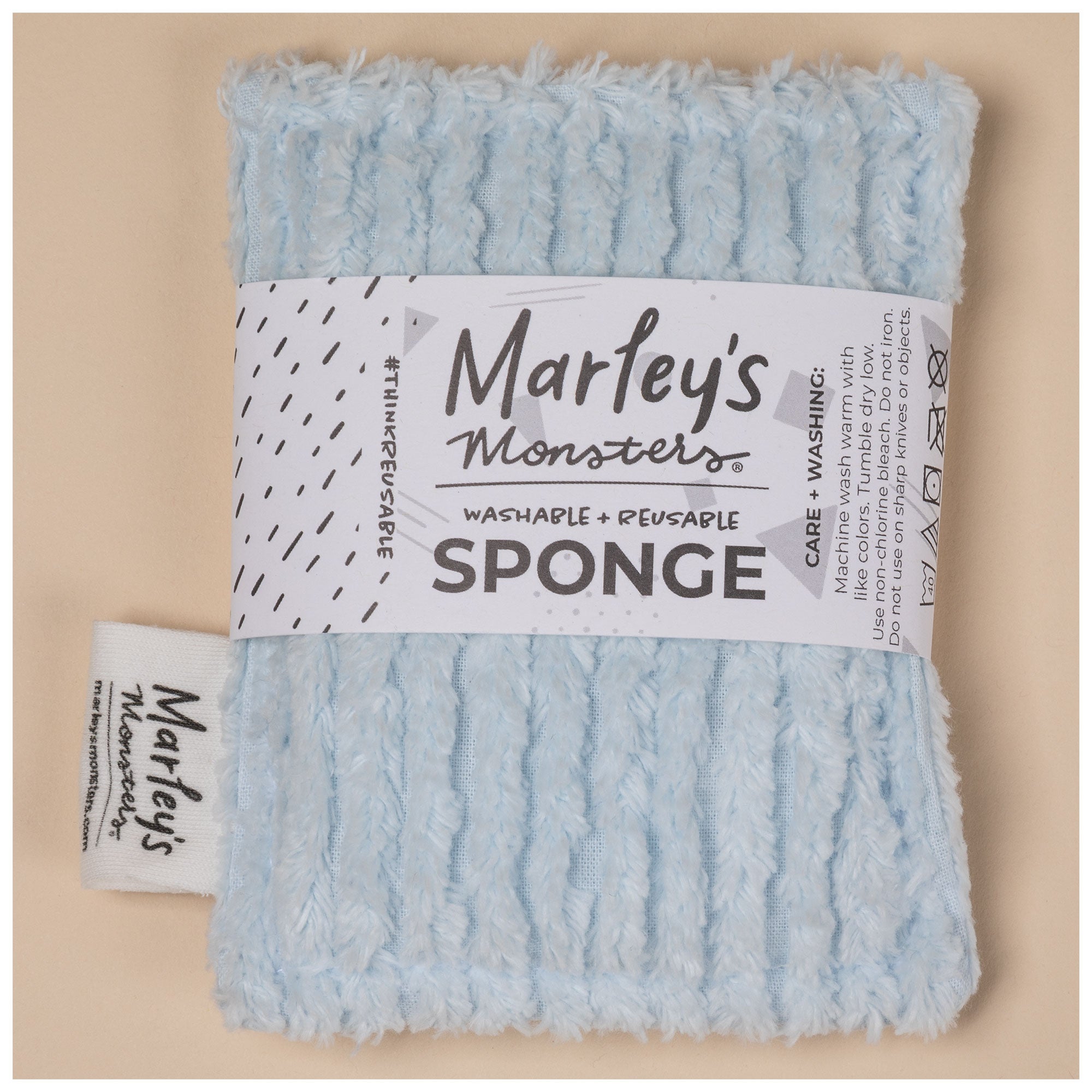 Marley's Monsters® Chenille Reusable Sponge - Sky Blue