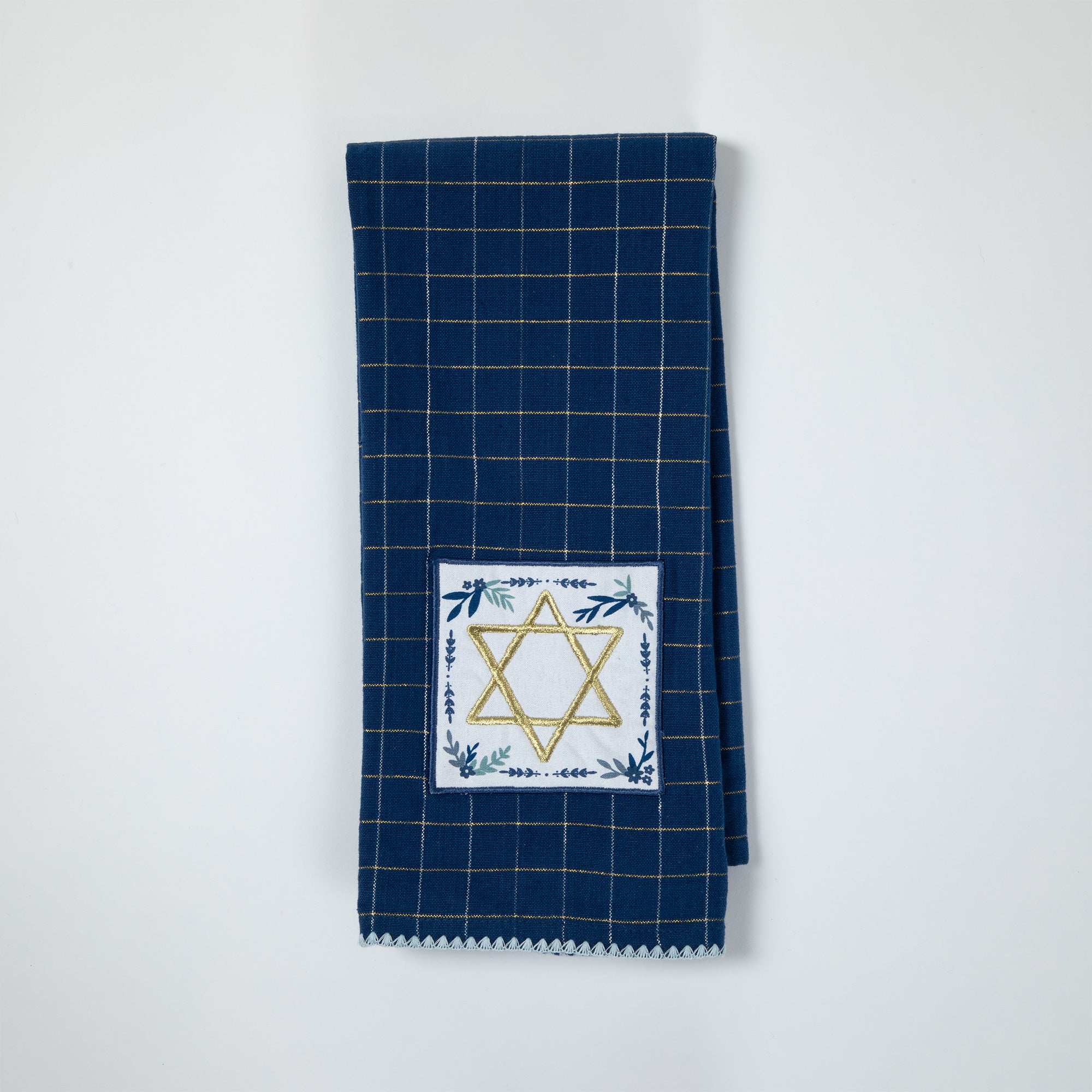 Celebrate Hanukkah Embellished Dish Towel - Star Of David