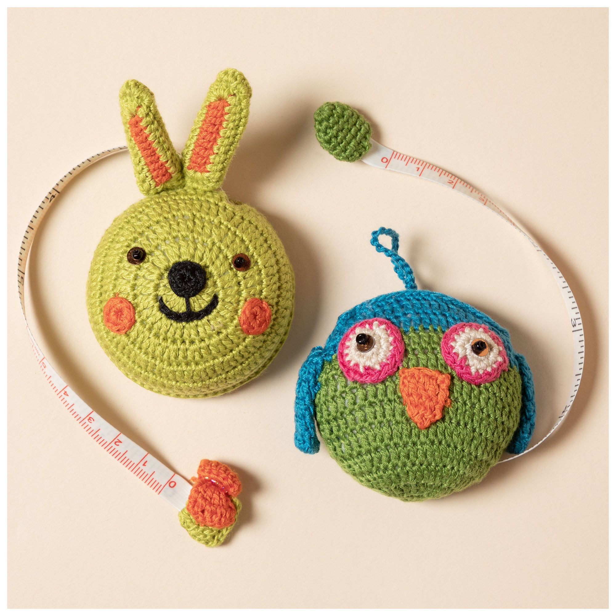Tape Measure With Crocheted Cover - Bunny
