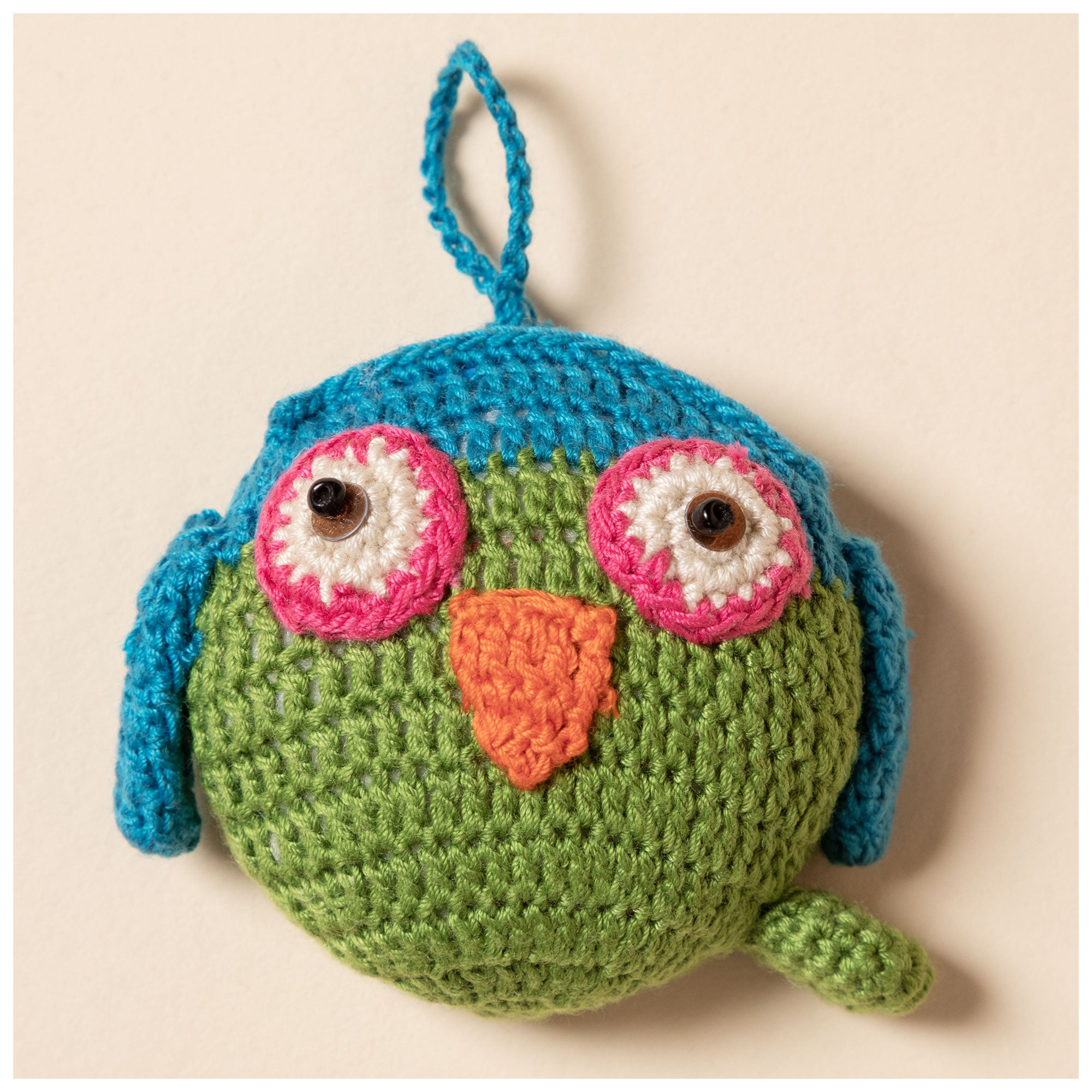 Tape Measure With Crocheted Cover - Owl