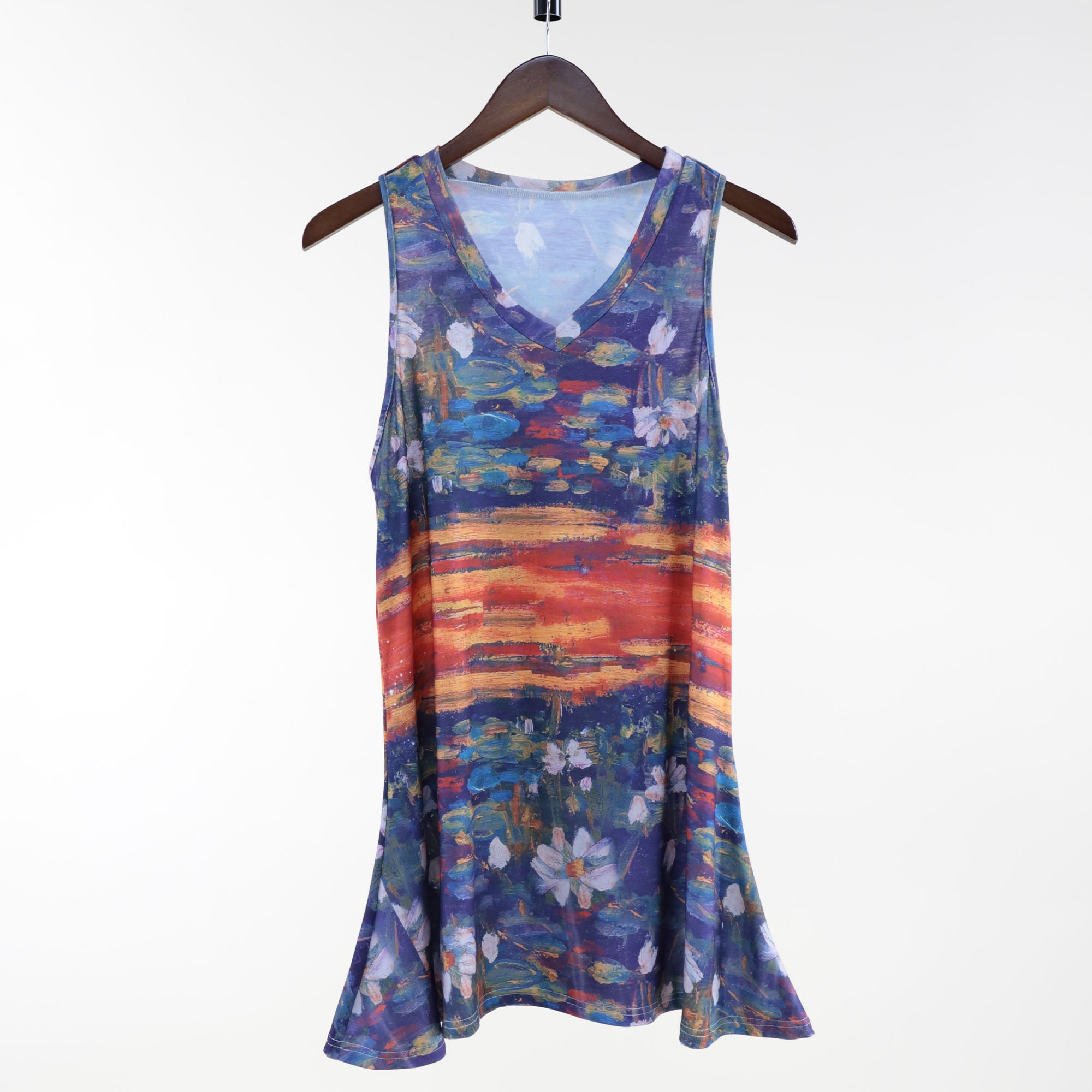 Museum Collection Van Gogh Sleeveless Tunic Dress - Water Sunset - S/M