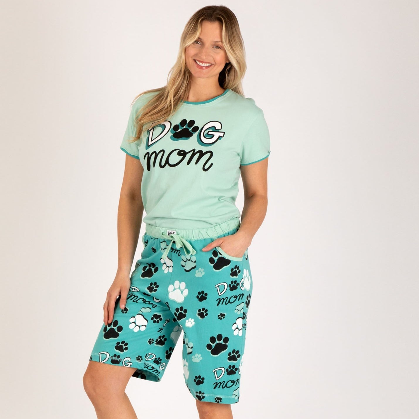 Dog Mom Pajama Separates - Bermuda Shorts - XL