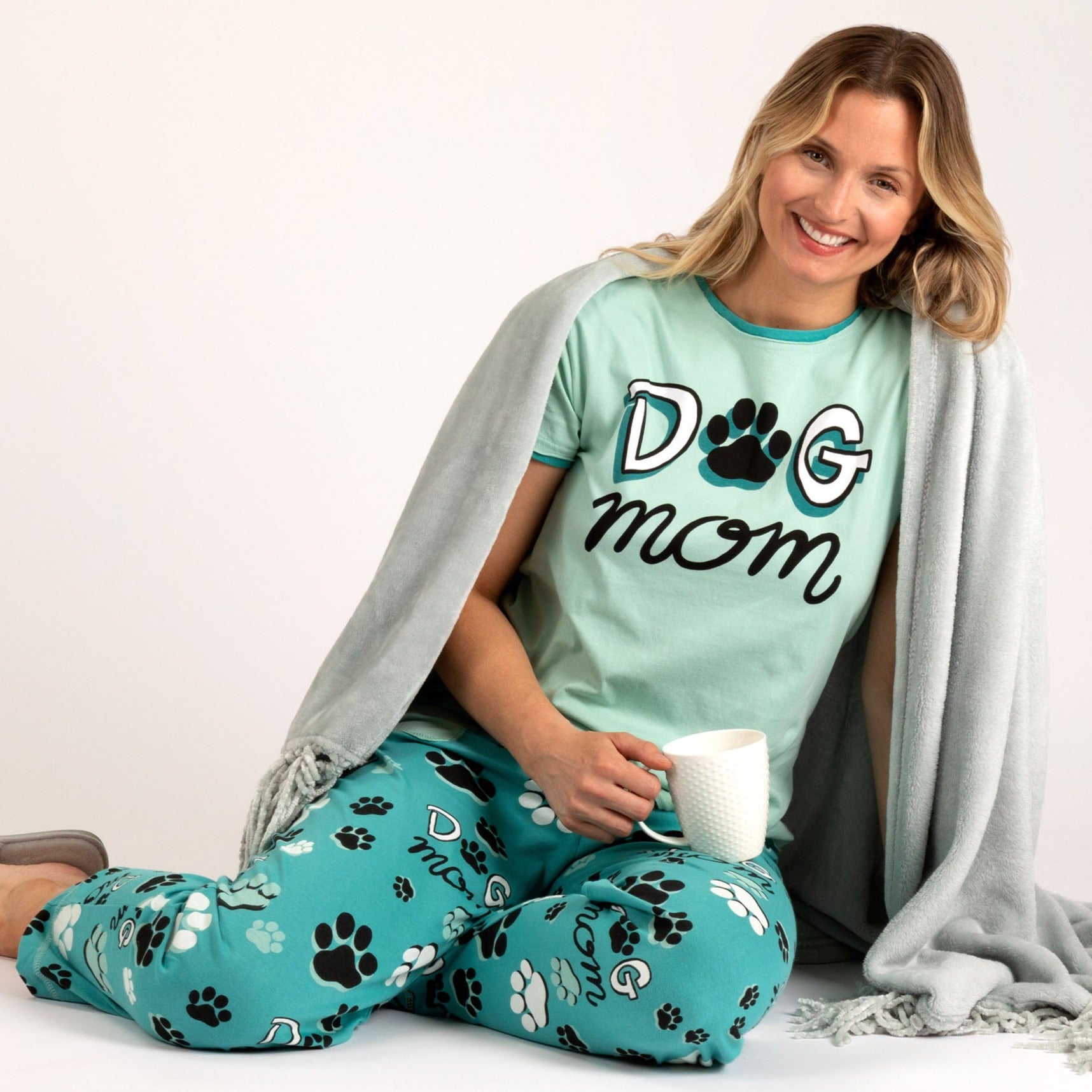 Dog Mom Pajama Separates - Bermuda Shorts - L