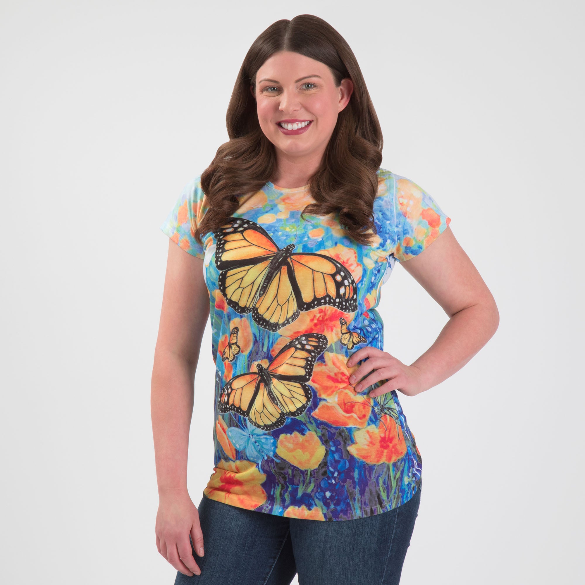 Monarch Butterfly Short Sleeve Tee - S