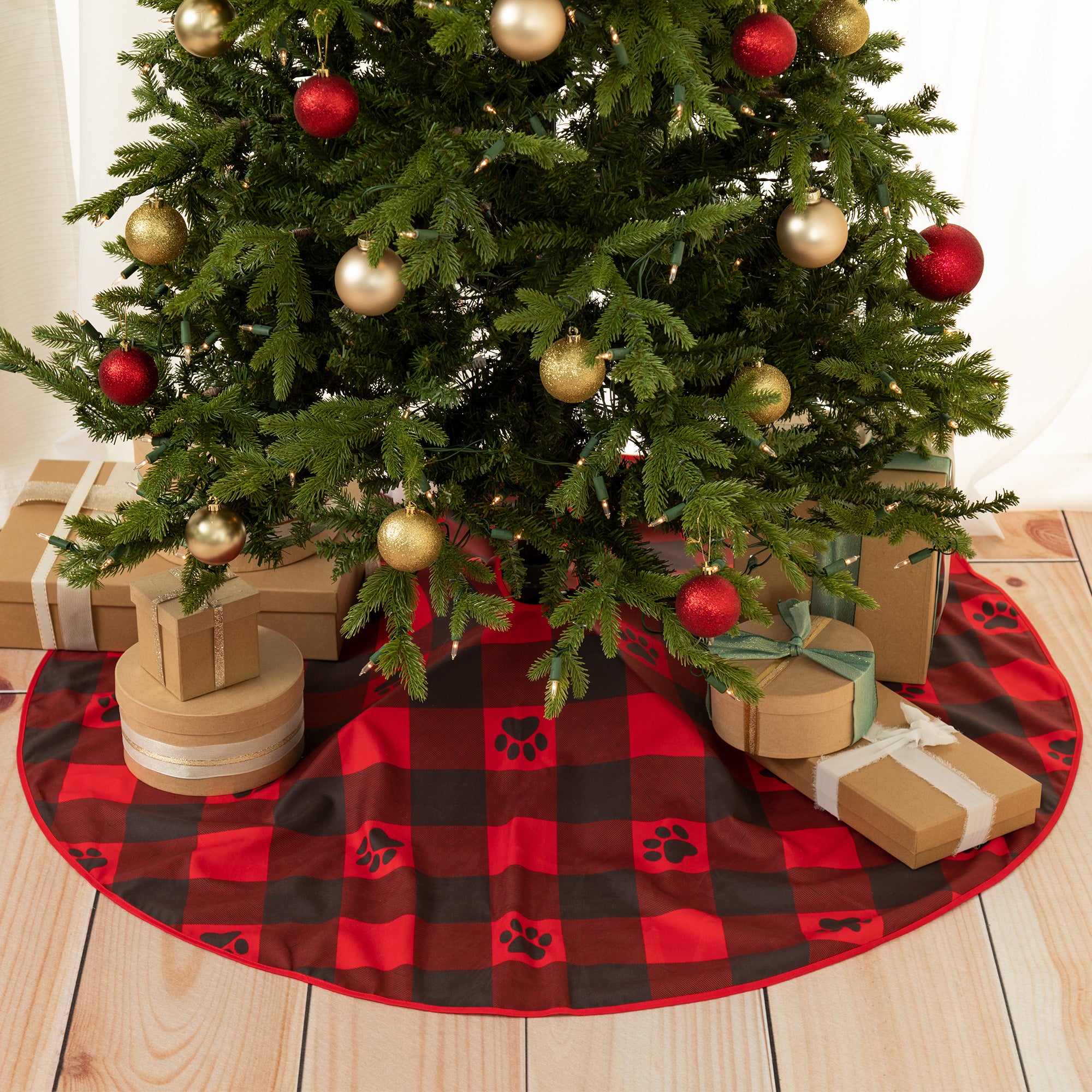 Pets & Paws Christmas Tree Skirt - Buffalo Paws