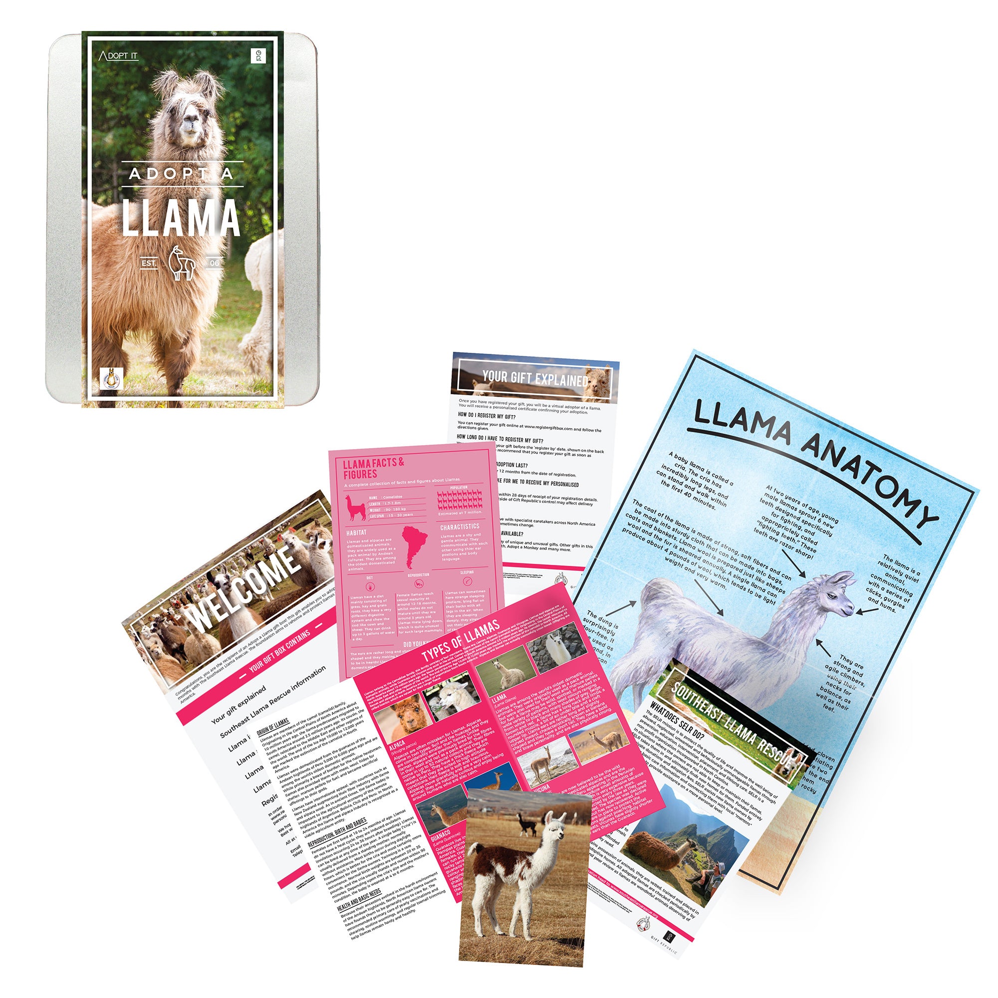 People's Trust For Endangered Species Adoption Kit - Llama