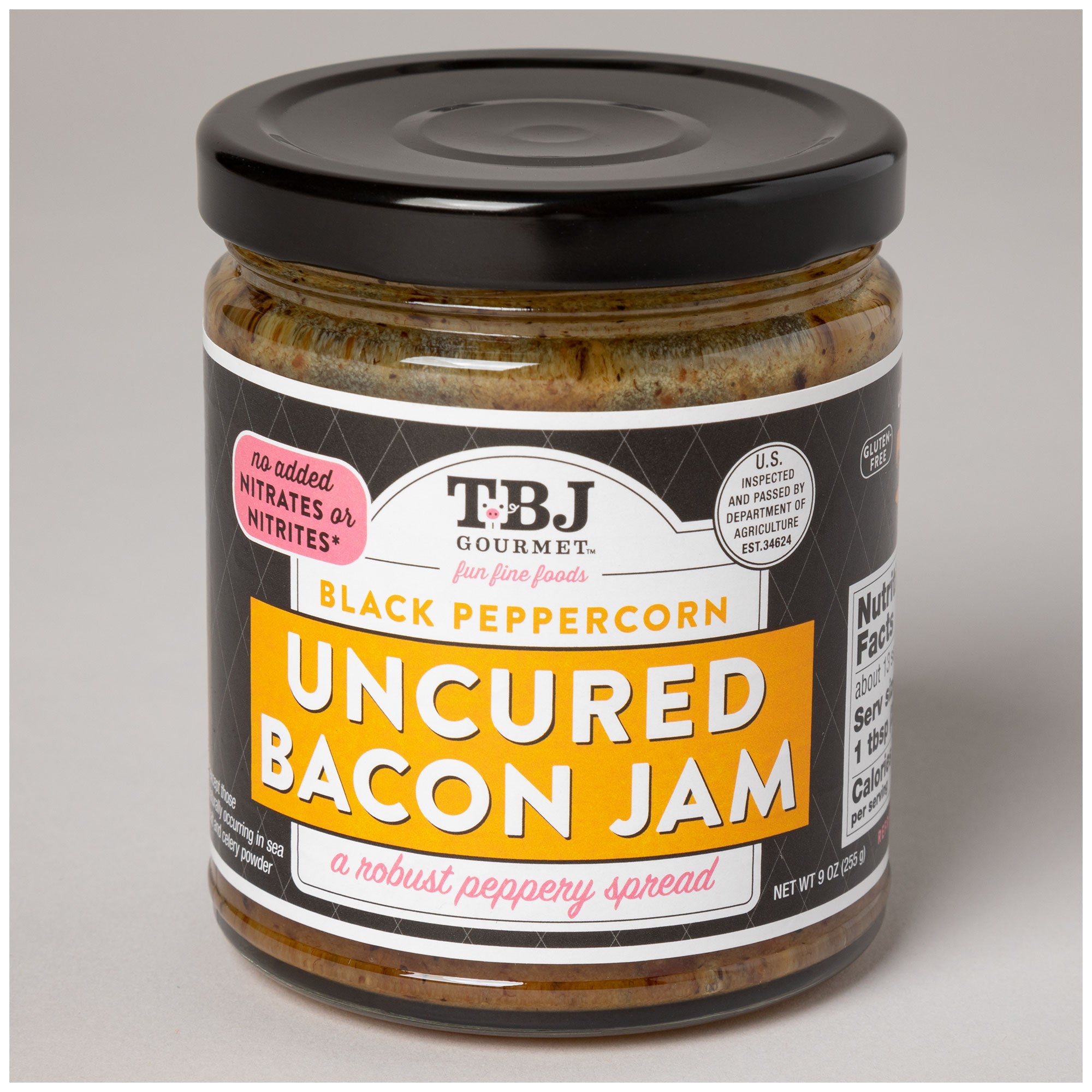 TBJ Gourmet™ Black Peppercorn Uncured Bacon Jam