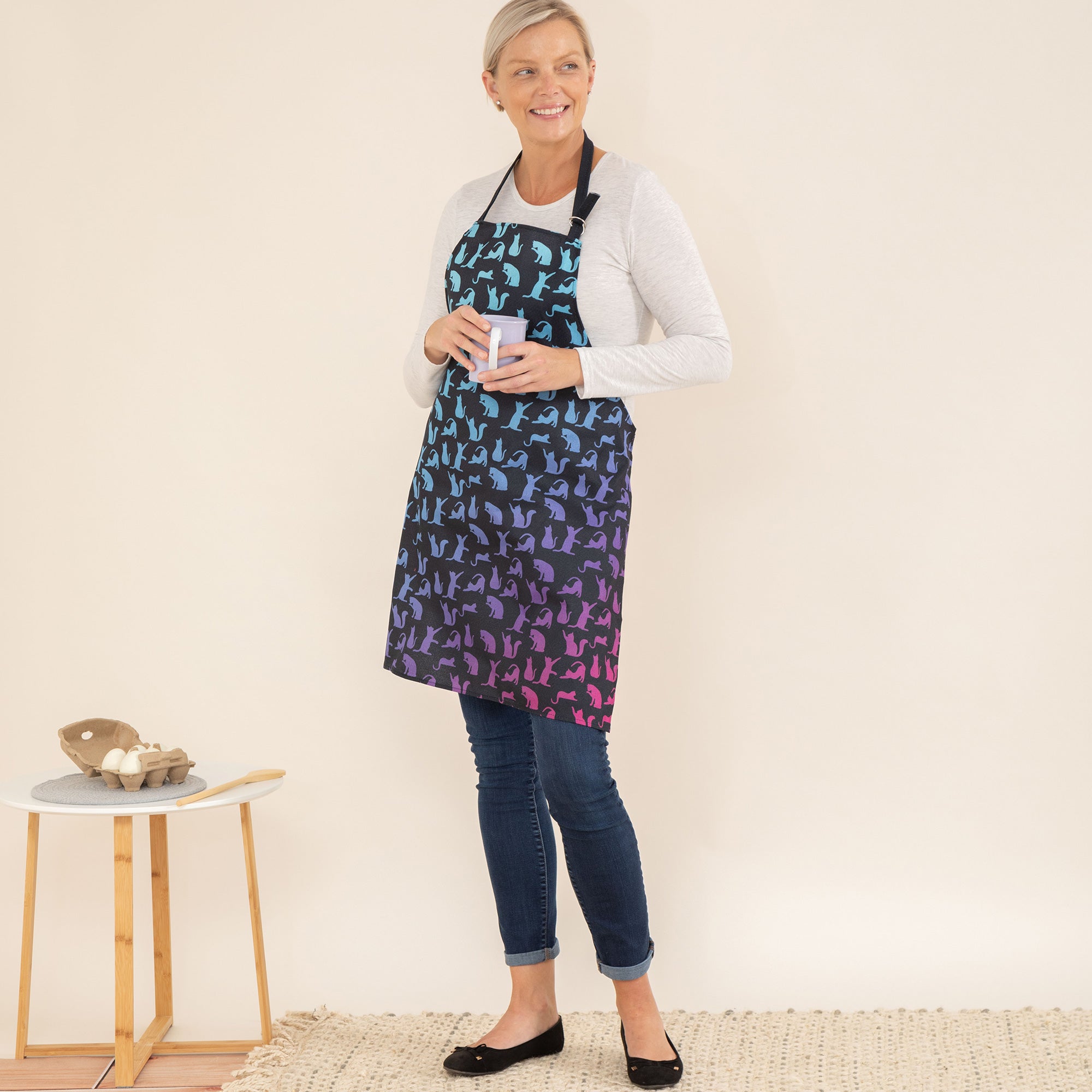 Raining Pets Ombre Apron - Gradient Cats