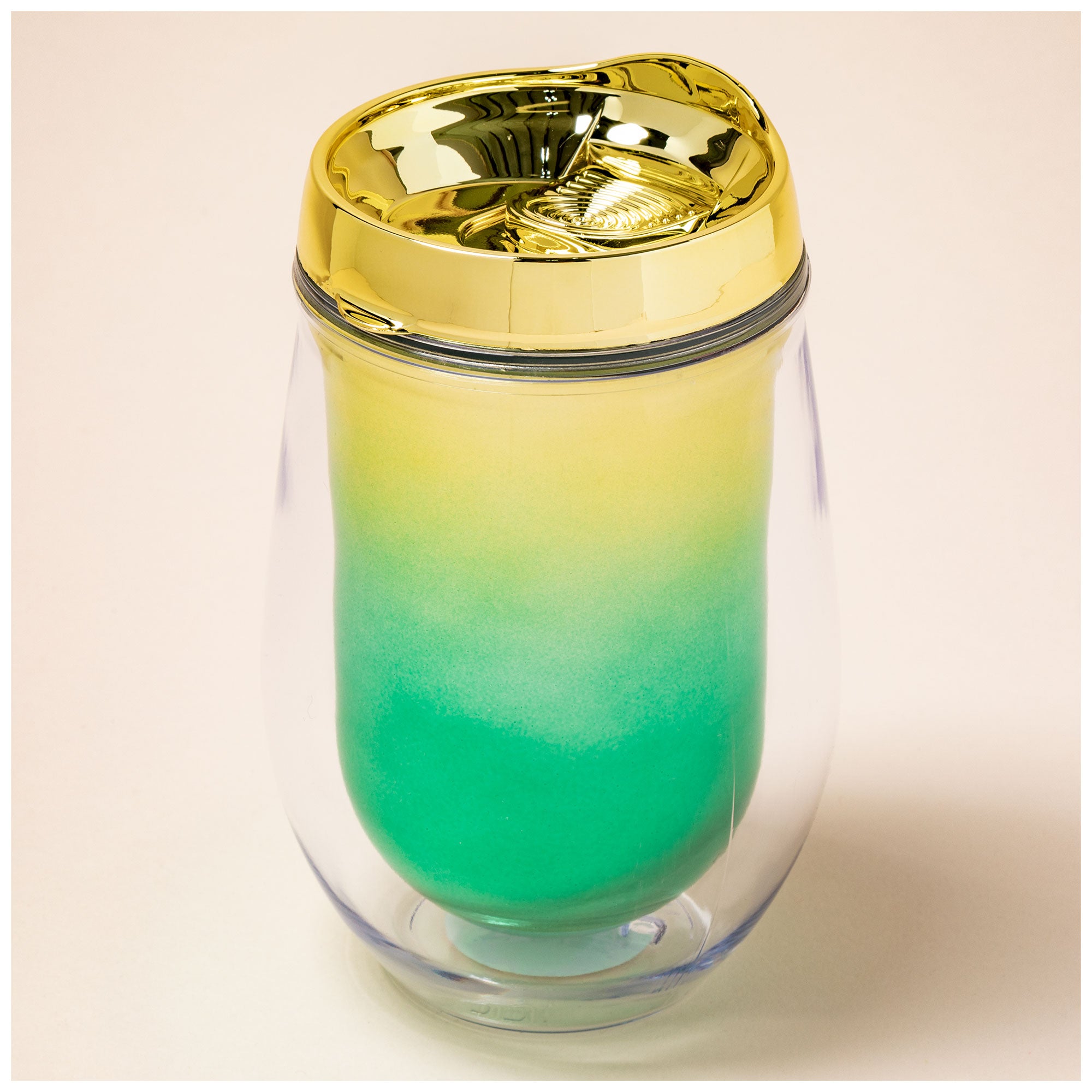 Metallic Ombre Stemless Wine Tumbler - Mint