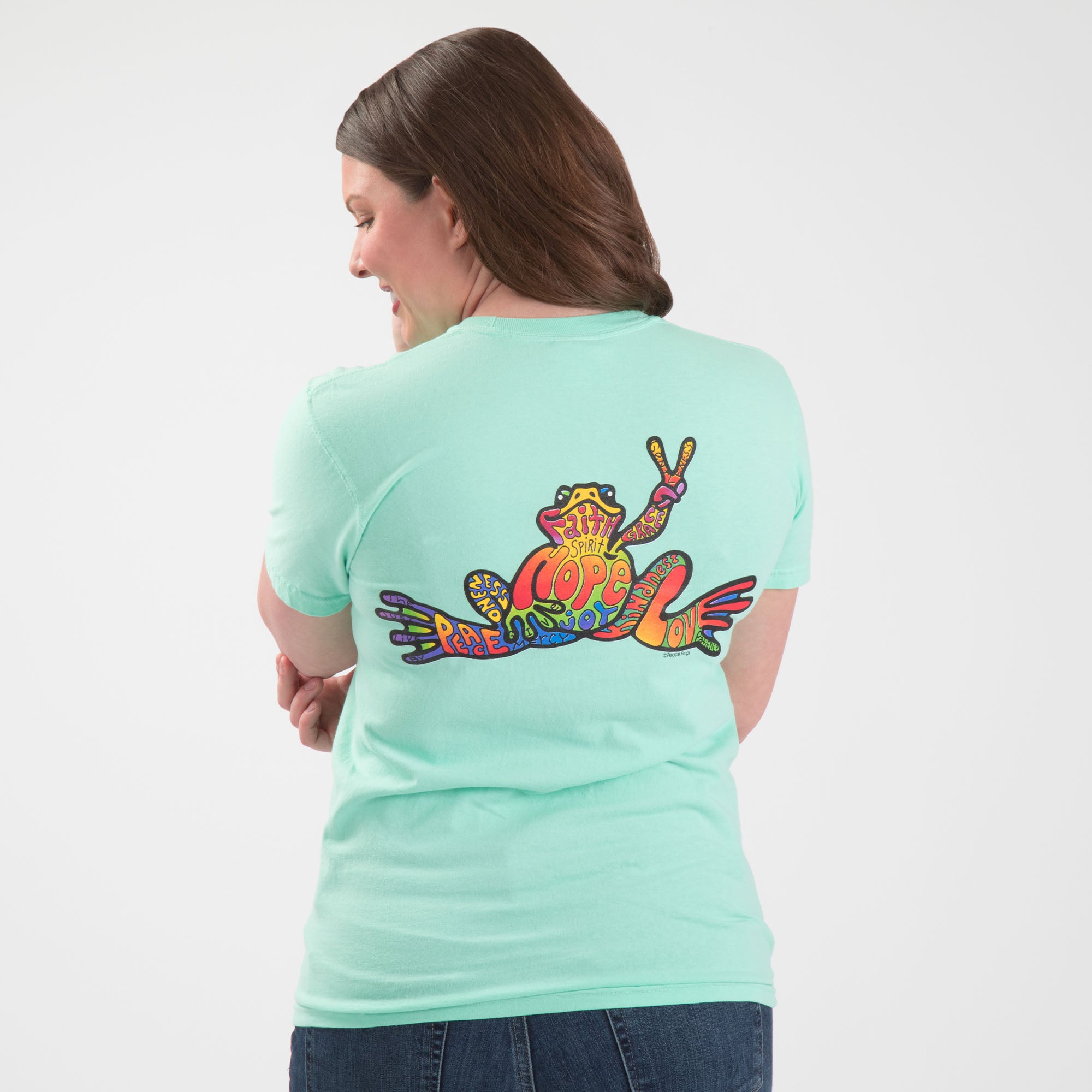 Peace Frogs Hope Frog Garment Dyed T-Shirt - 3X