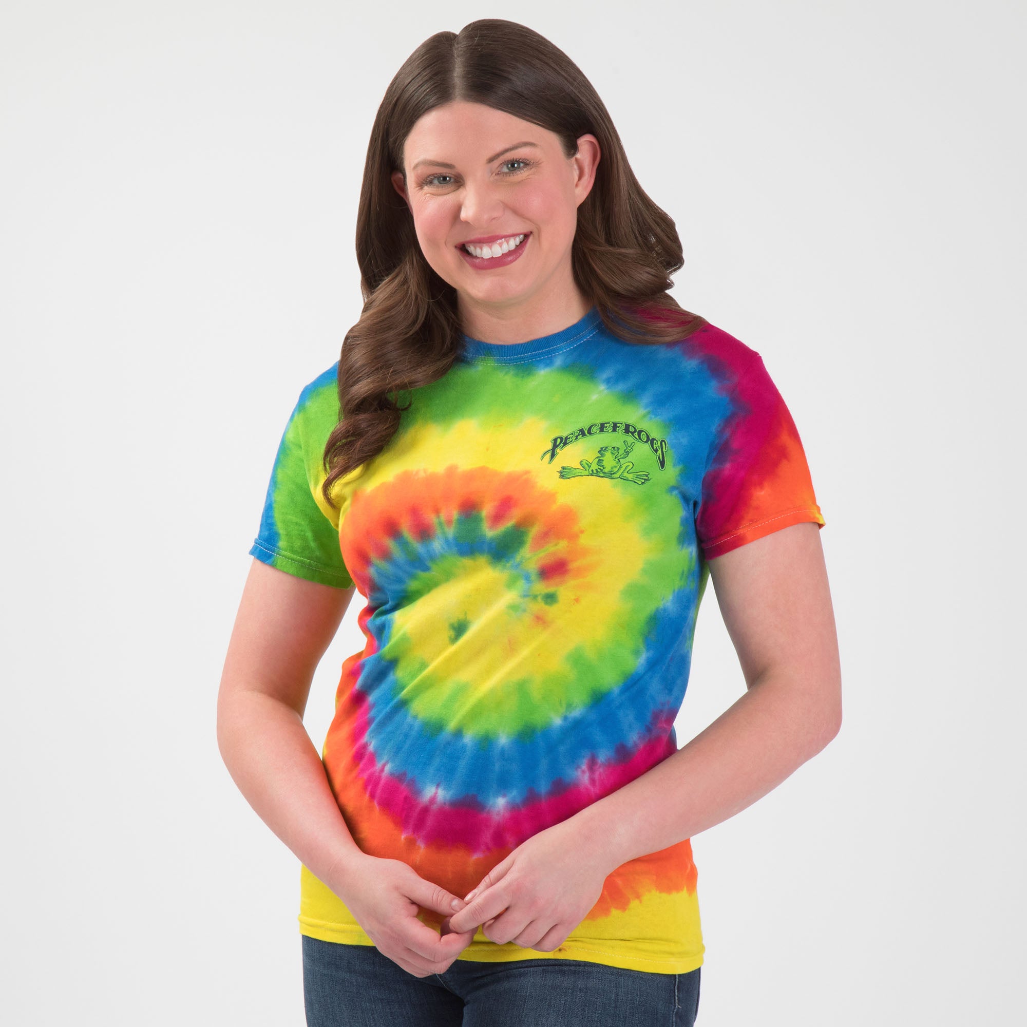 Peace Frogs Back In The Day Tie-Dye T-Shirt - S