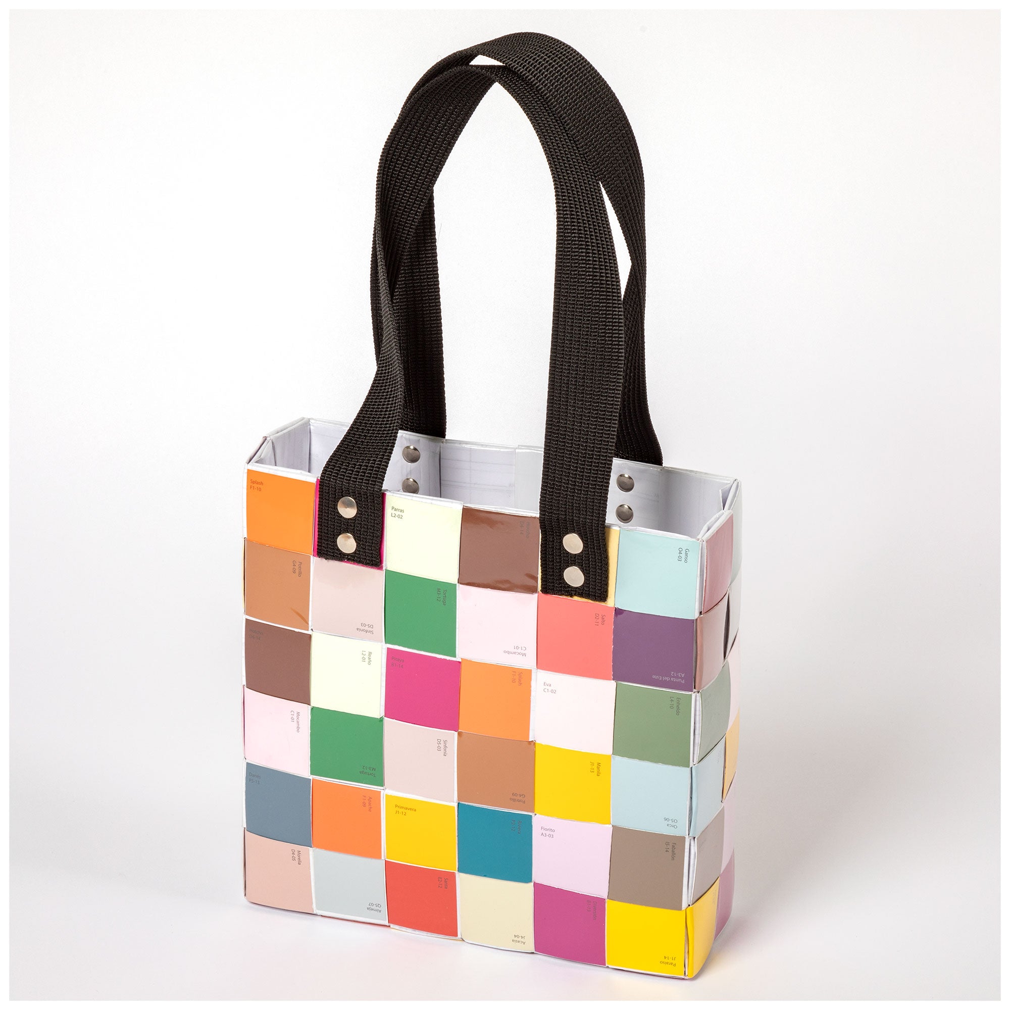 Recycled Handwoven Tote Bag - Multicolor