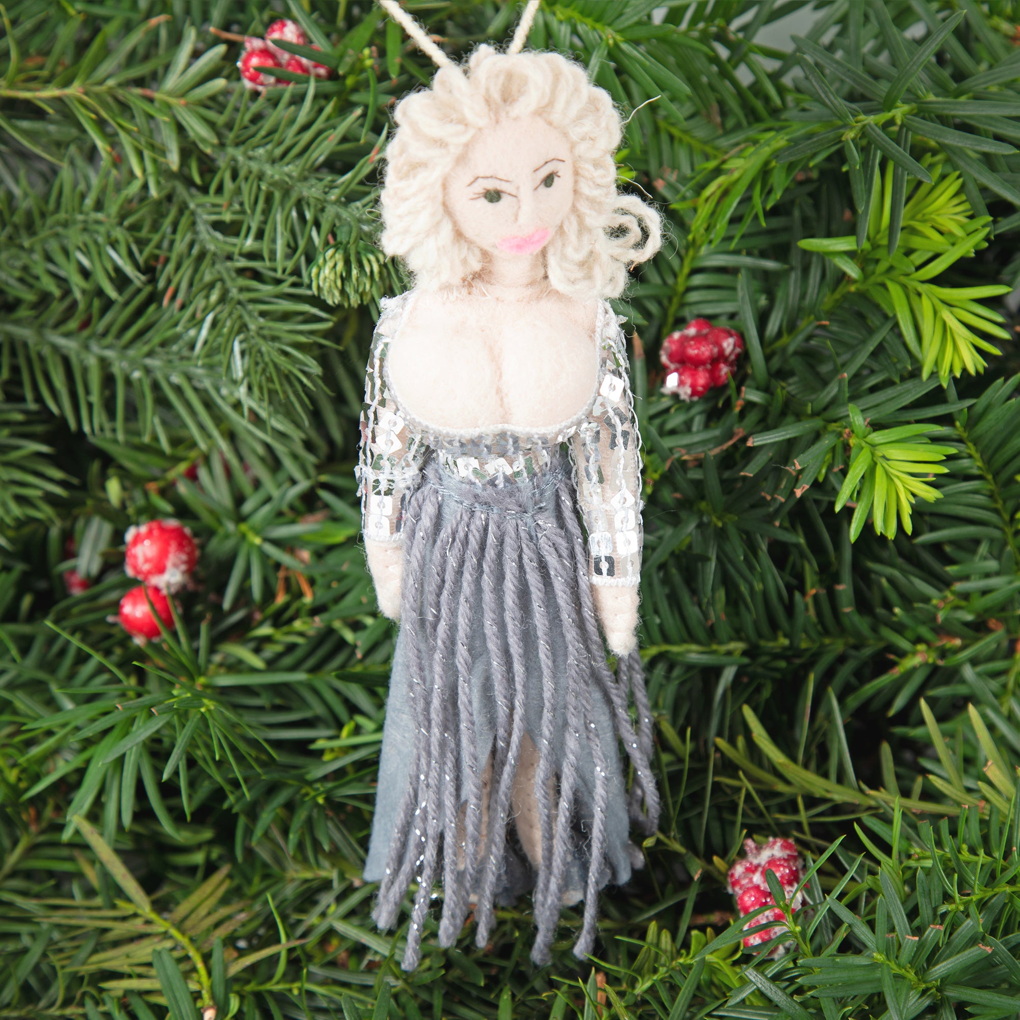 Handmade Musician Ornament - Dolly Parton