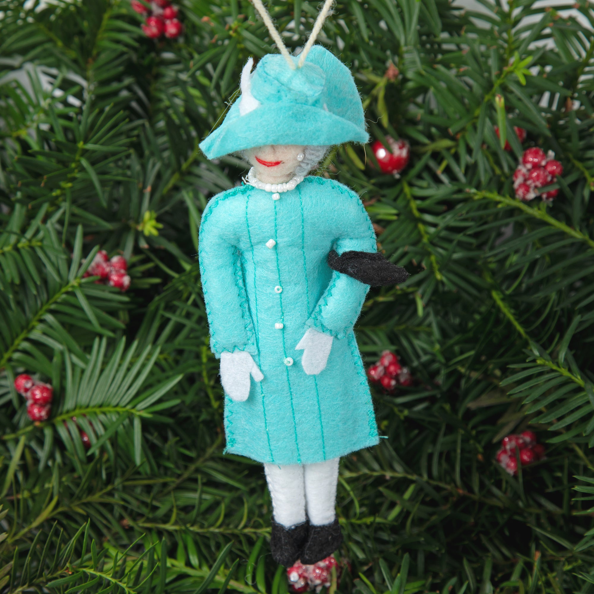 Handmade Figure Ornament - Queen Elizabeth