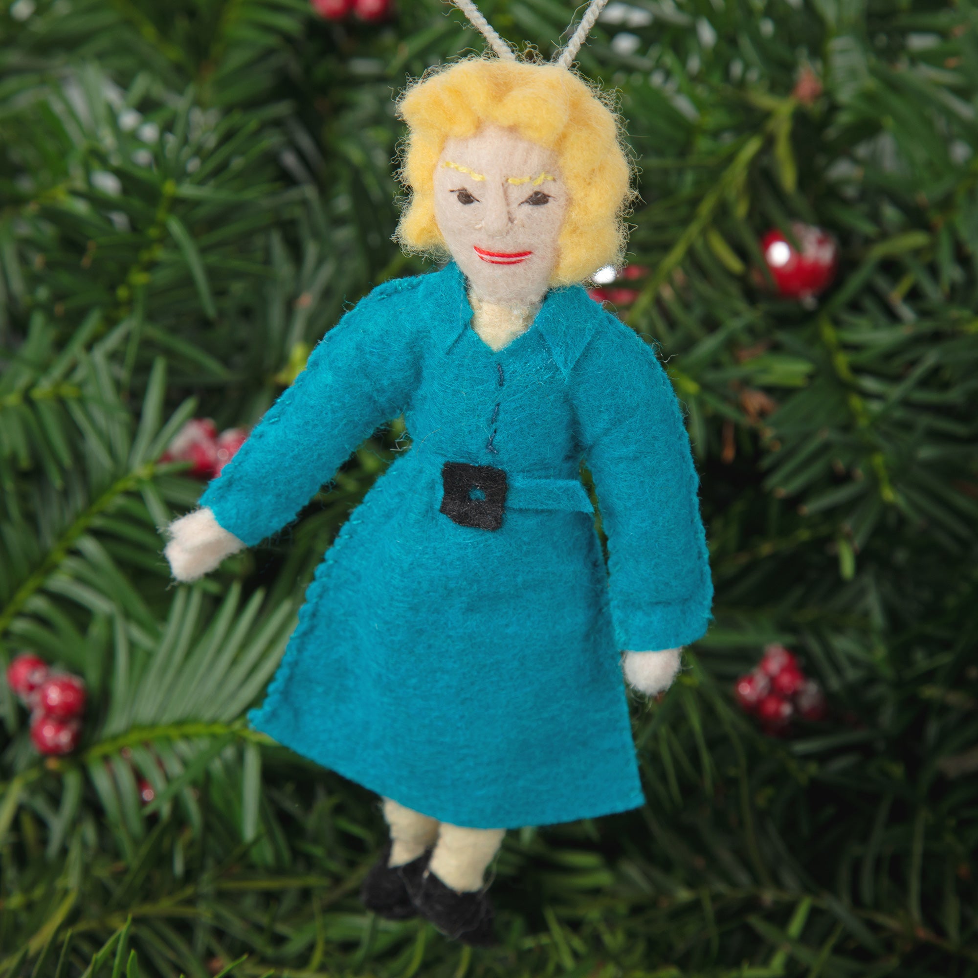 Handmade Figure Ornament - Betty White
