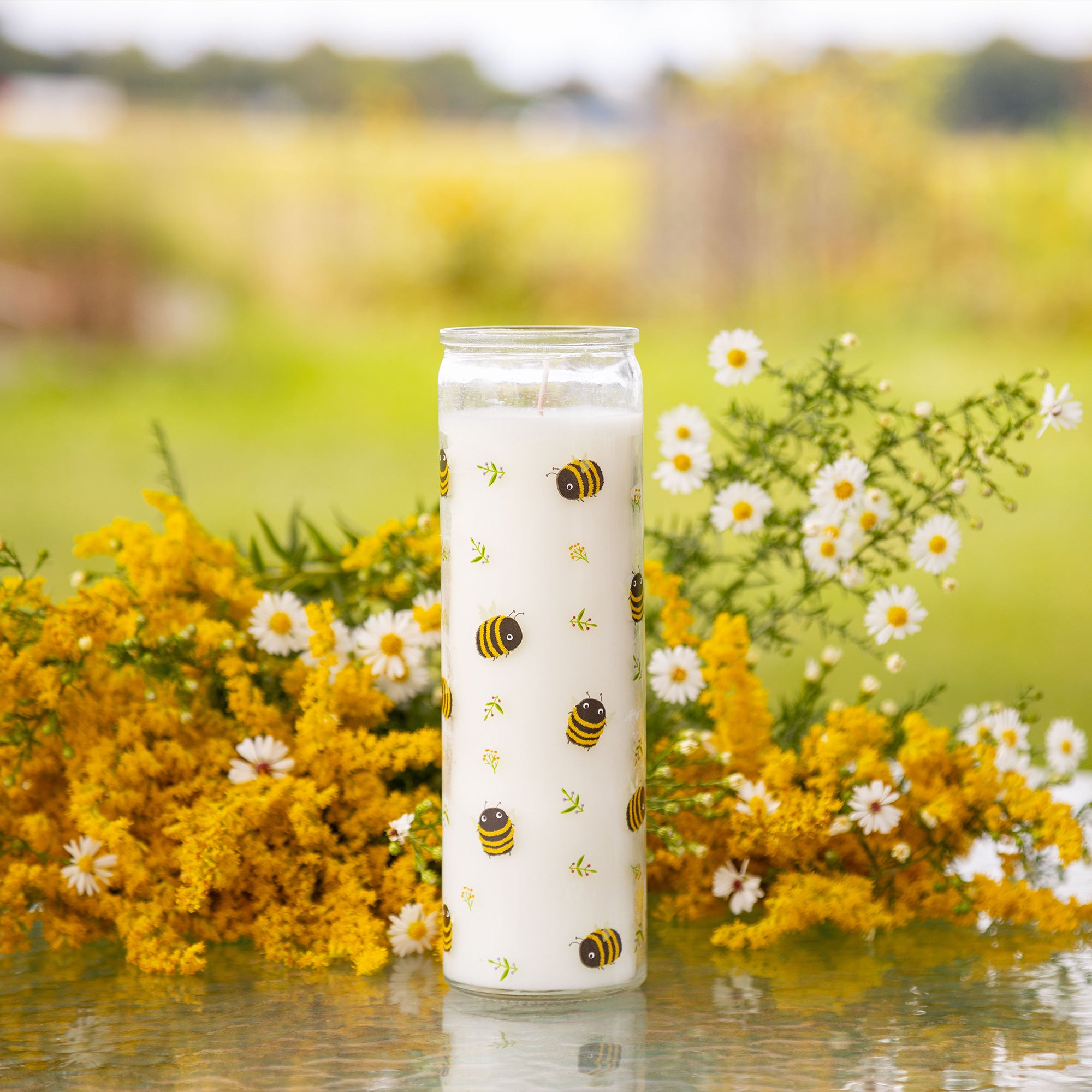 Scented Citronella Cathedral Candles - Buzzy Bees
