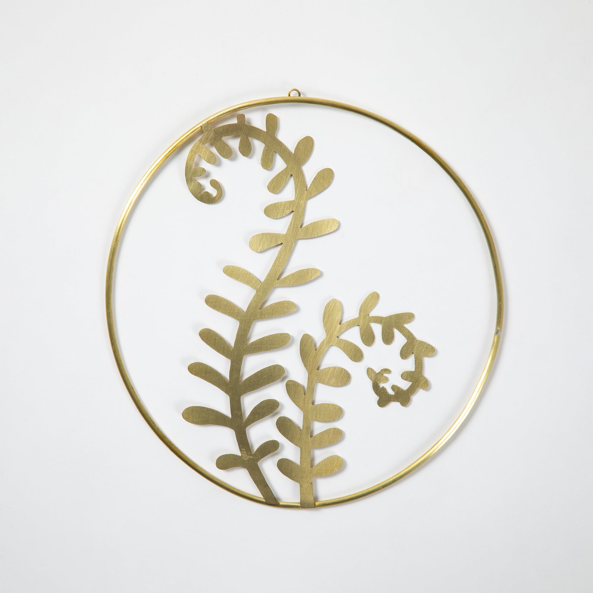 Hand Crafted Leaves Metal Wall Decor - Fern