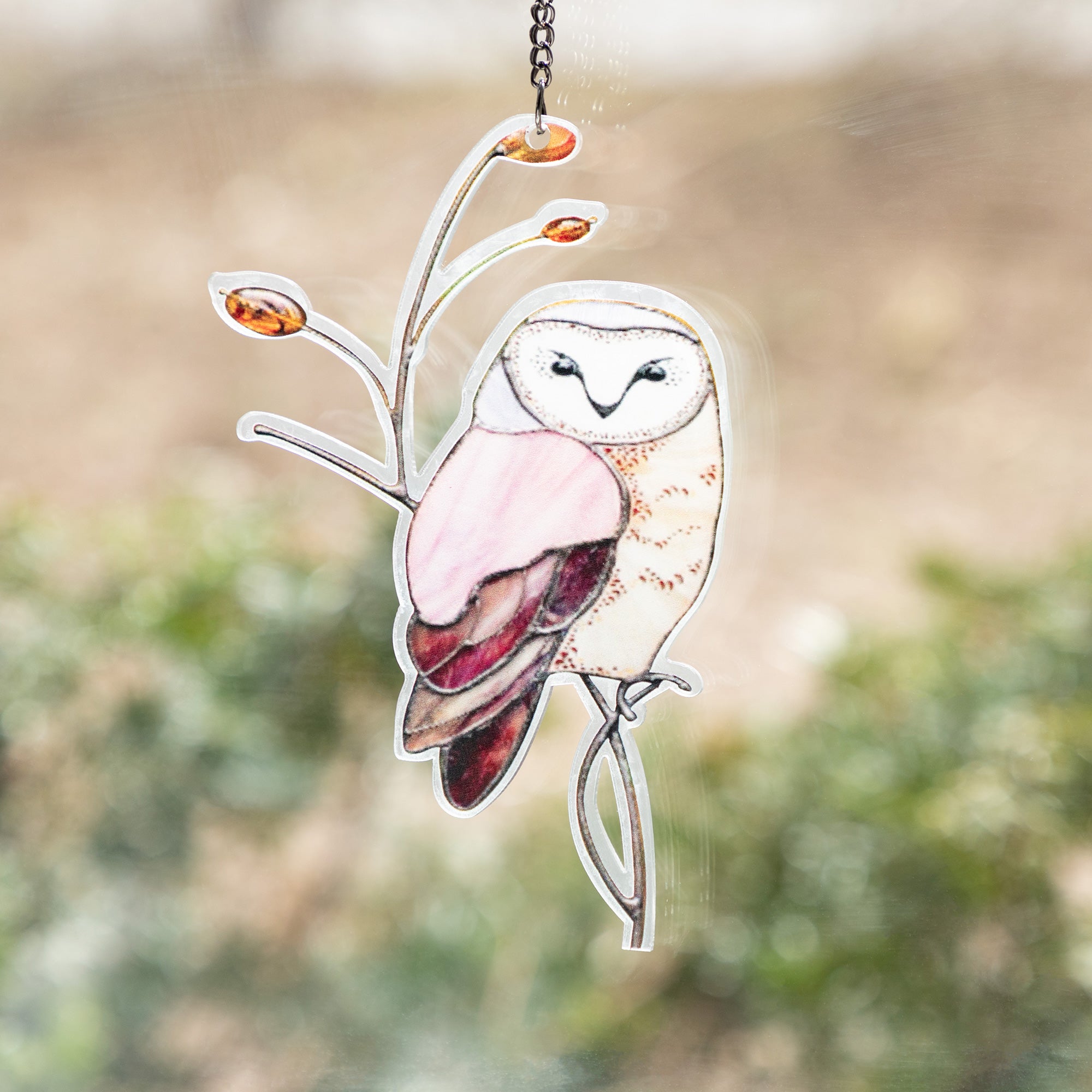 Beauty In Nature Indoor Sun Catcher - Owl