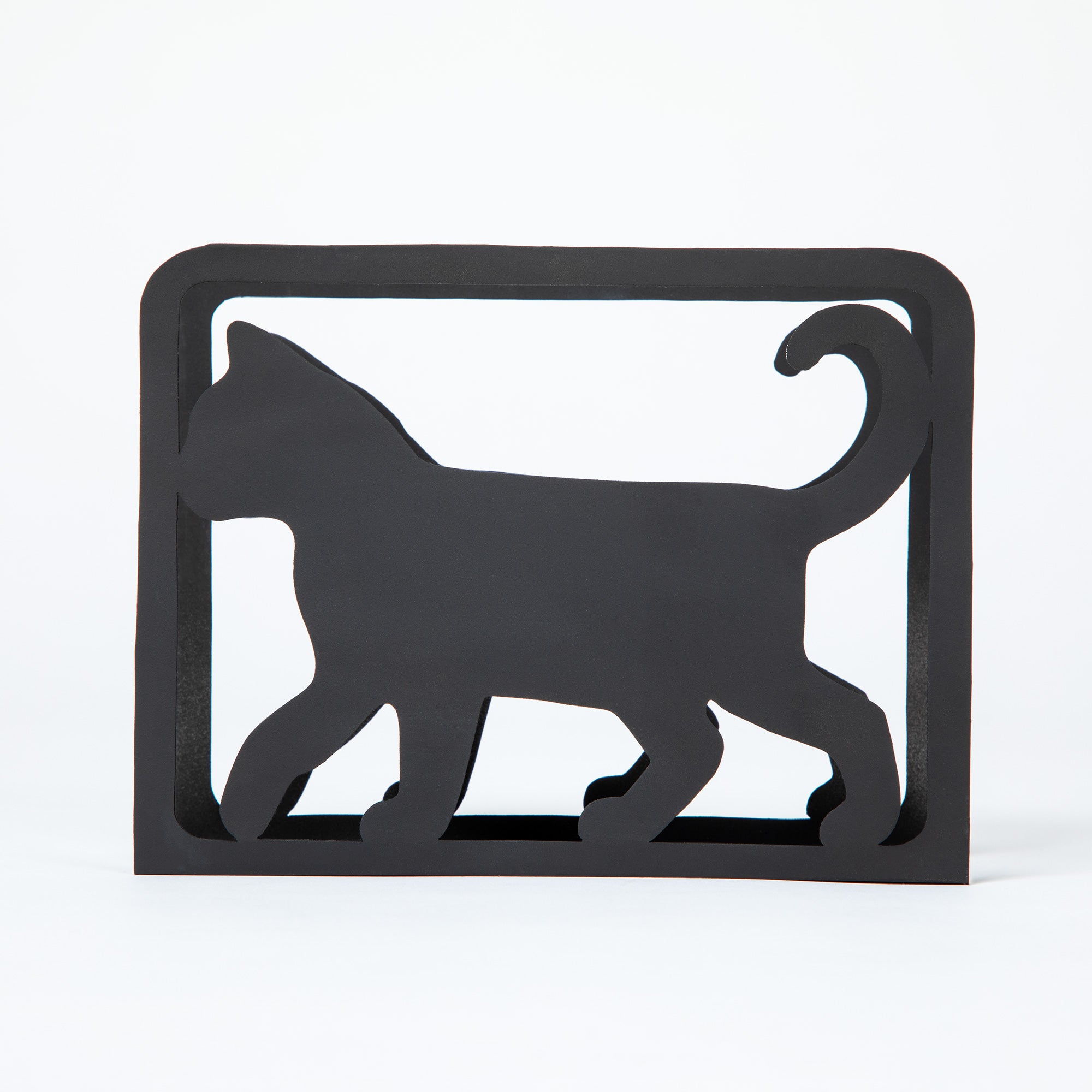 Hand Crafted Black Cat Napkin Holder