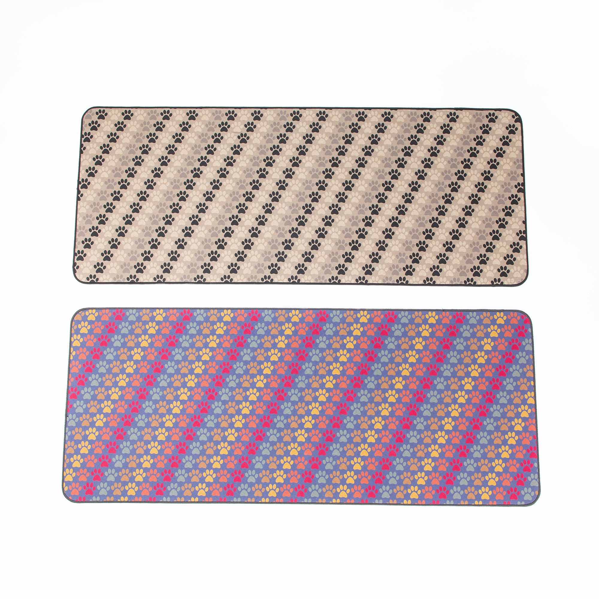 Diagonal Paws Floor Runner - Pastel Paws