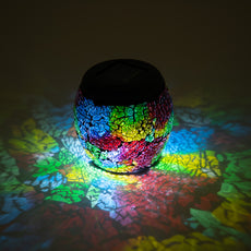 Solar Glass Mosaic Jar Lantern Solar Light