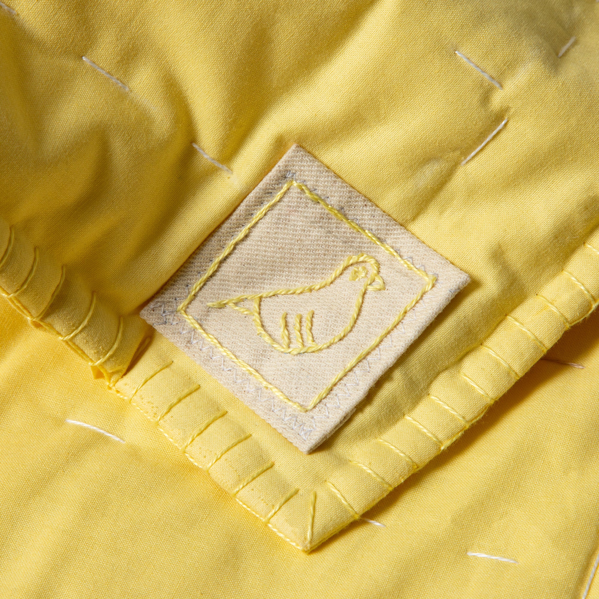 Iraqi Hand Stitched Quilt - Yellow