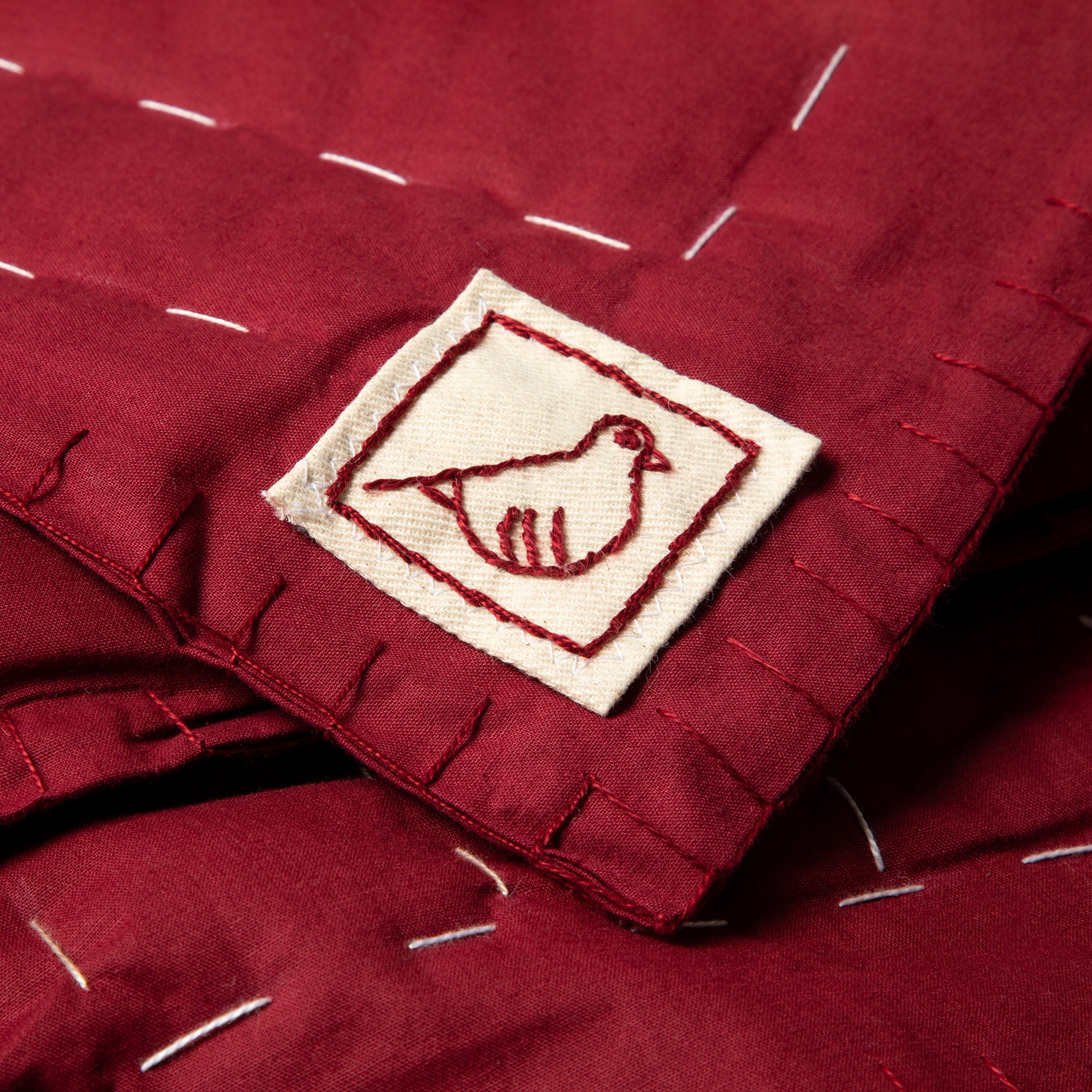 Iraqi Hand Stitched Quilt - Red