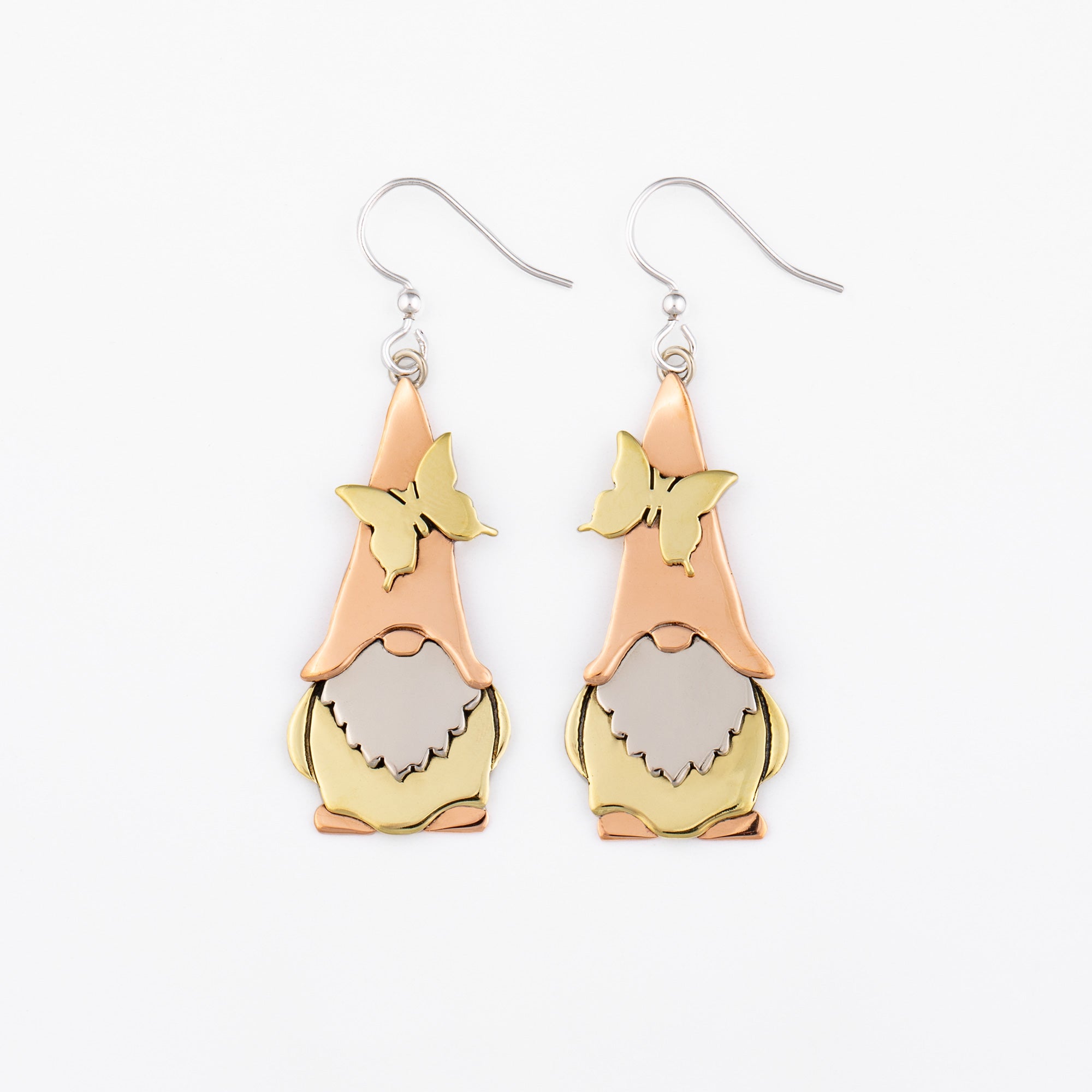 Springtime Gnome Earrings - Butterflies