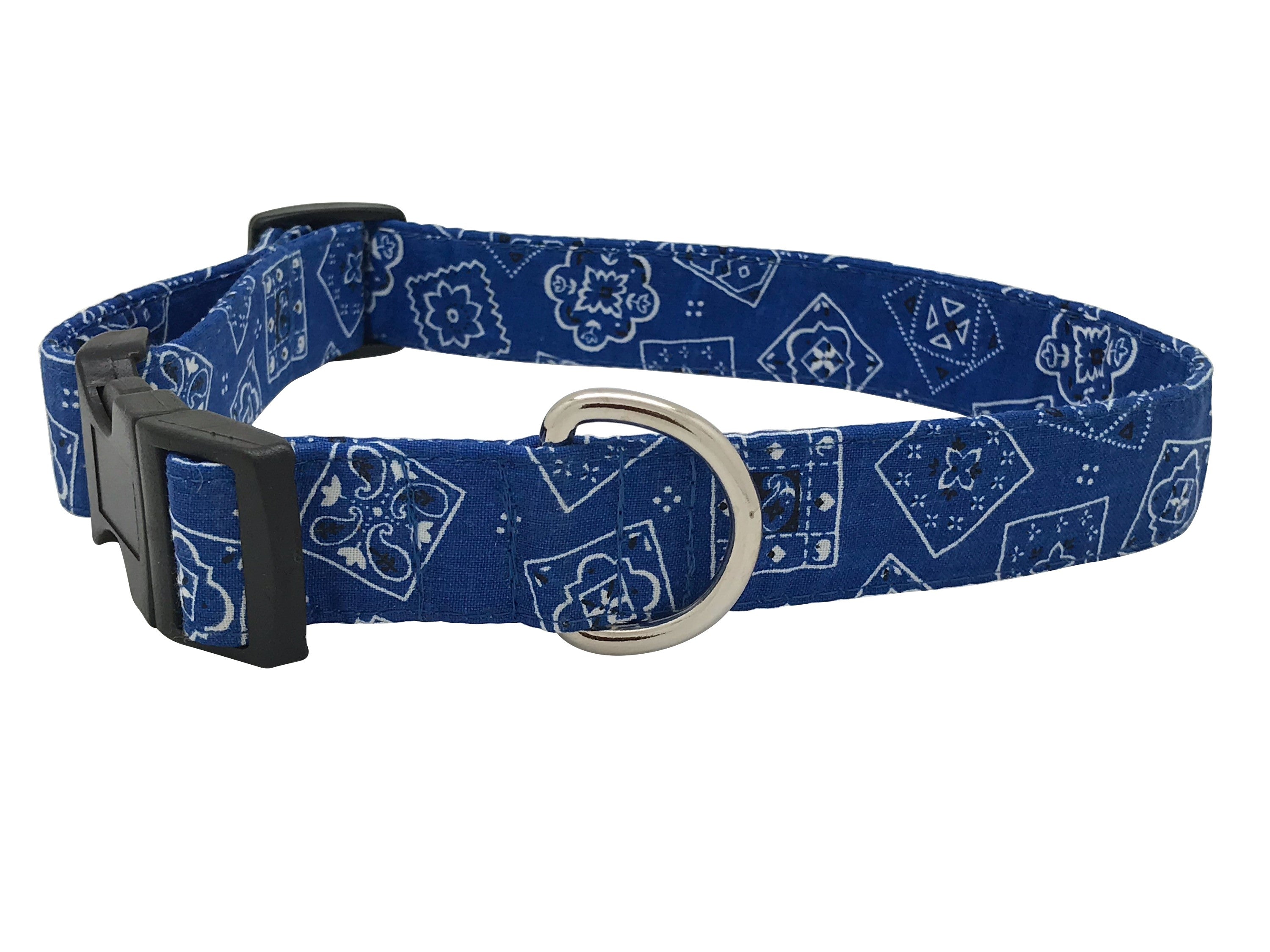 blue bandana dog collar