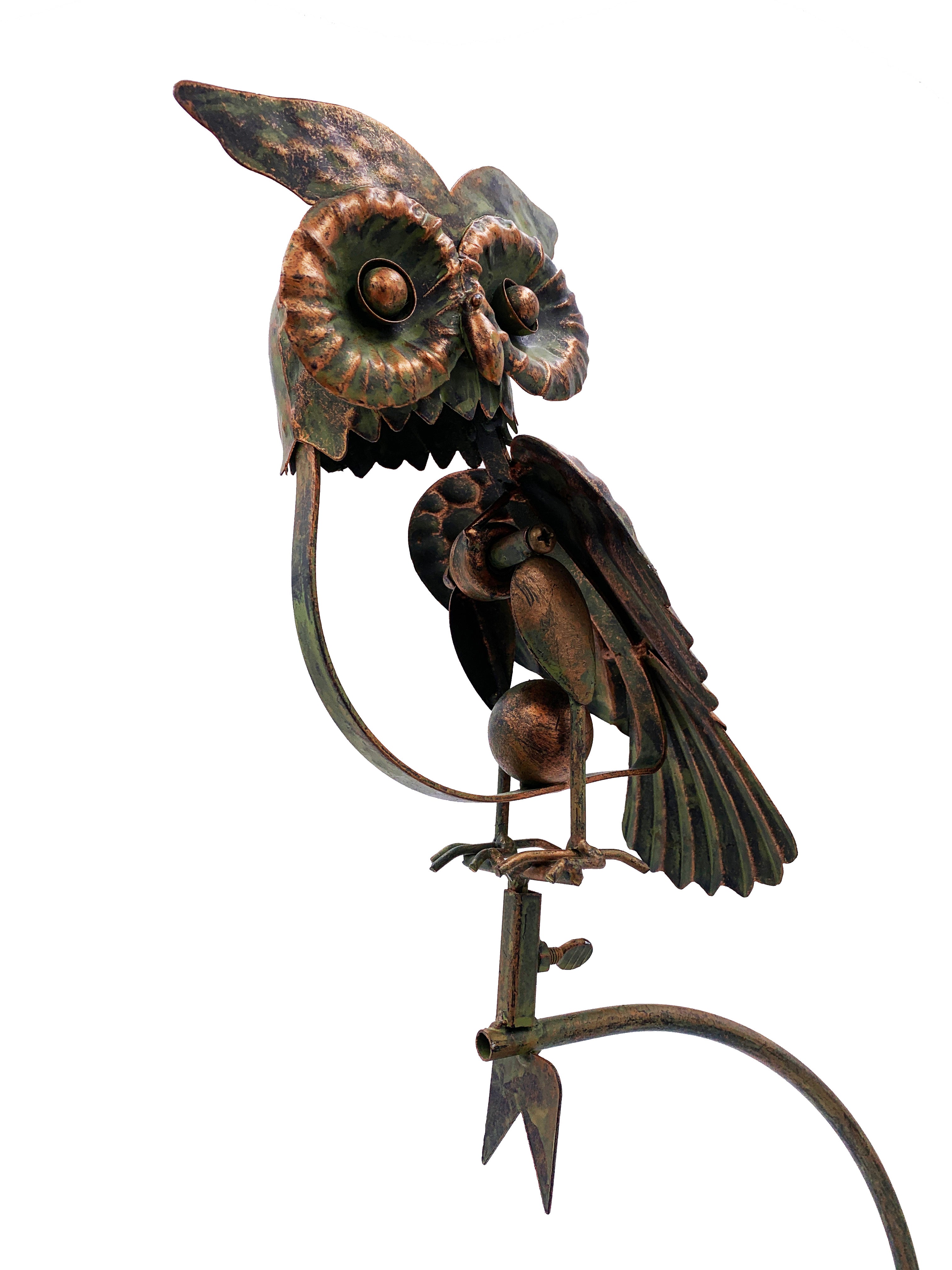 Metal Owl Rocker Stake