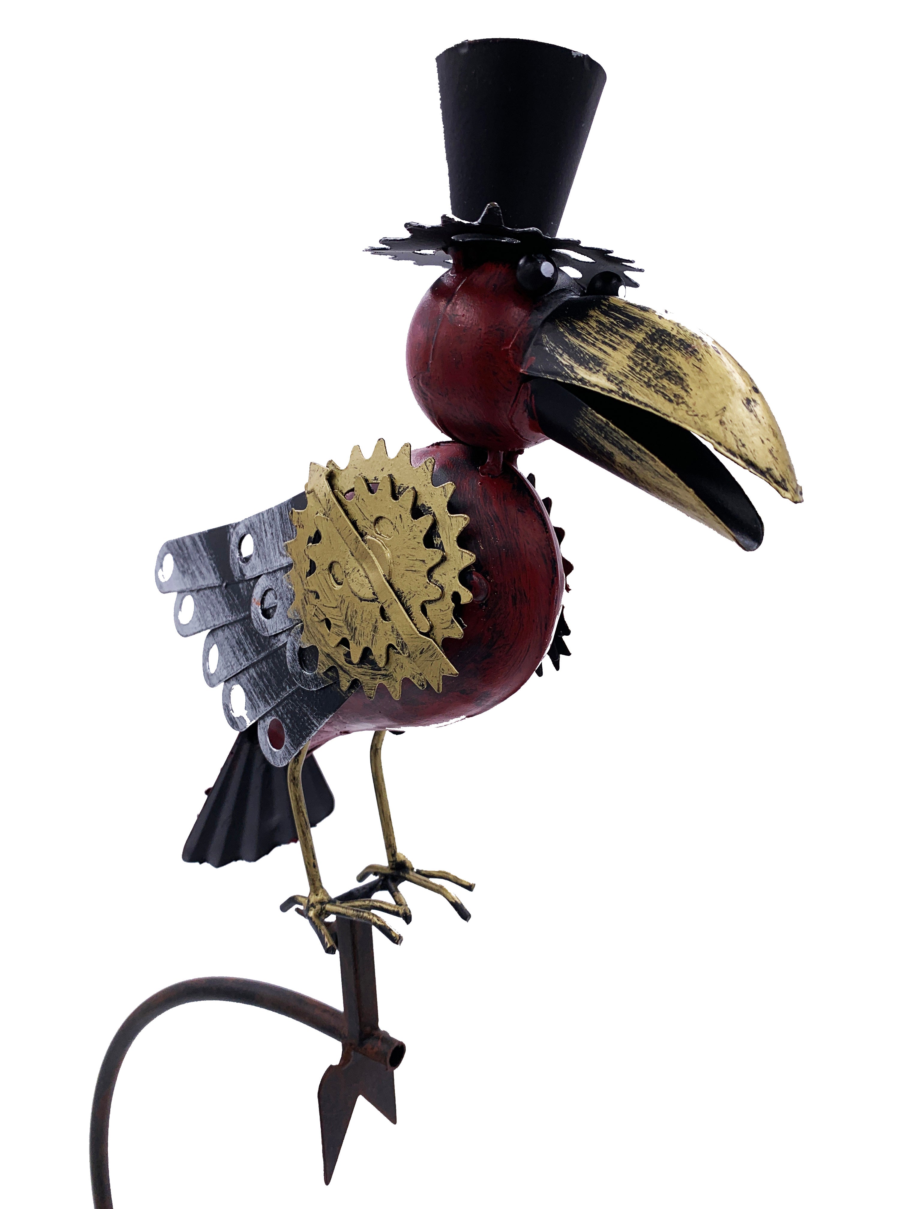 Steampunk Bird Rocker W/Top Hat