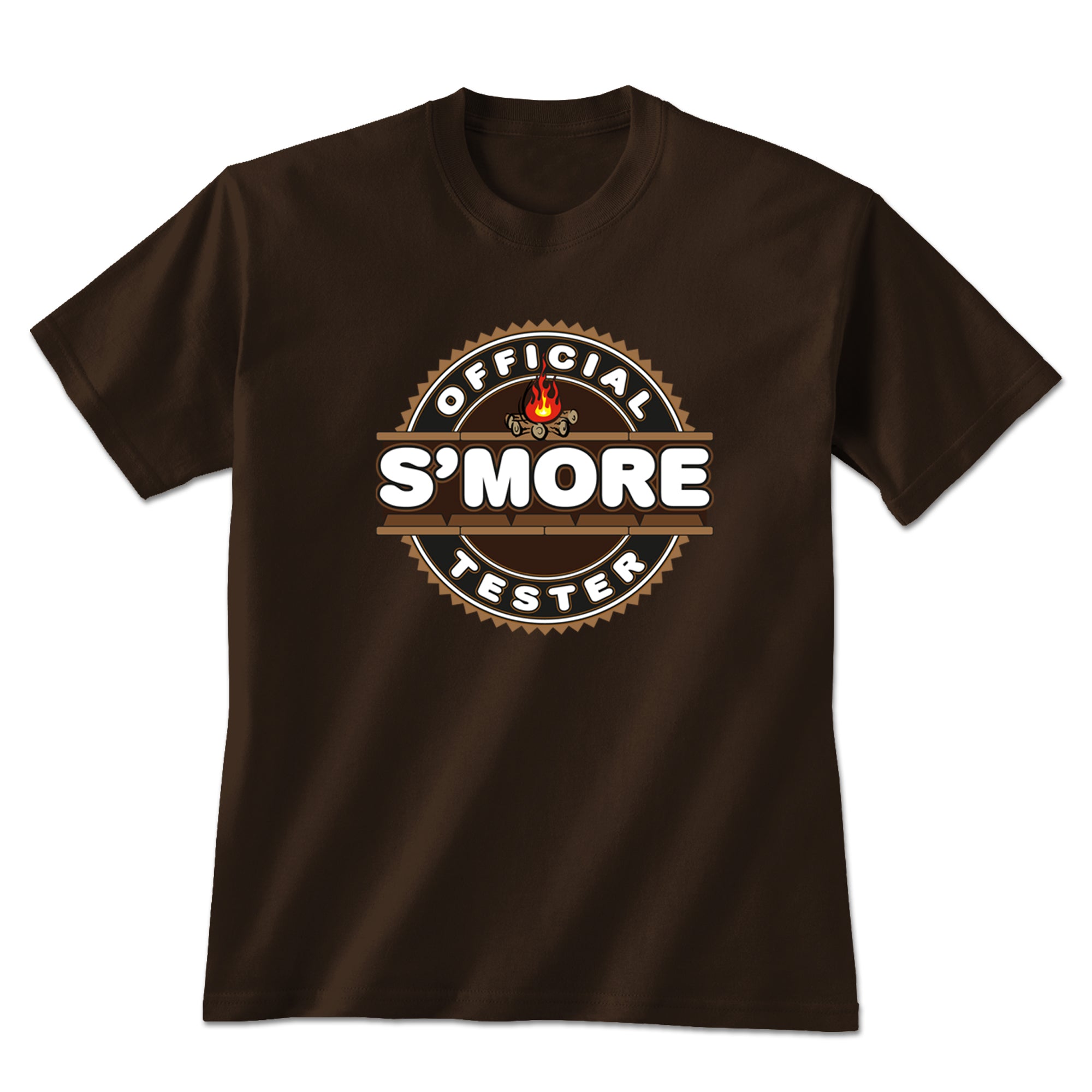 Earth Sun Moon S'more Tester T-Shirt - Dark Chocolate - XL