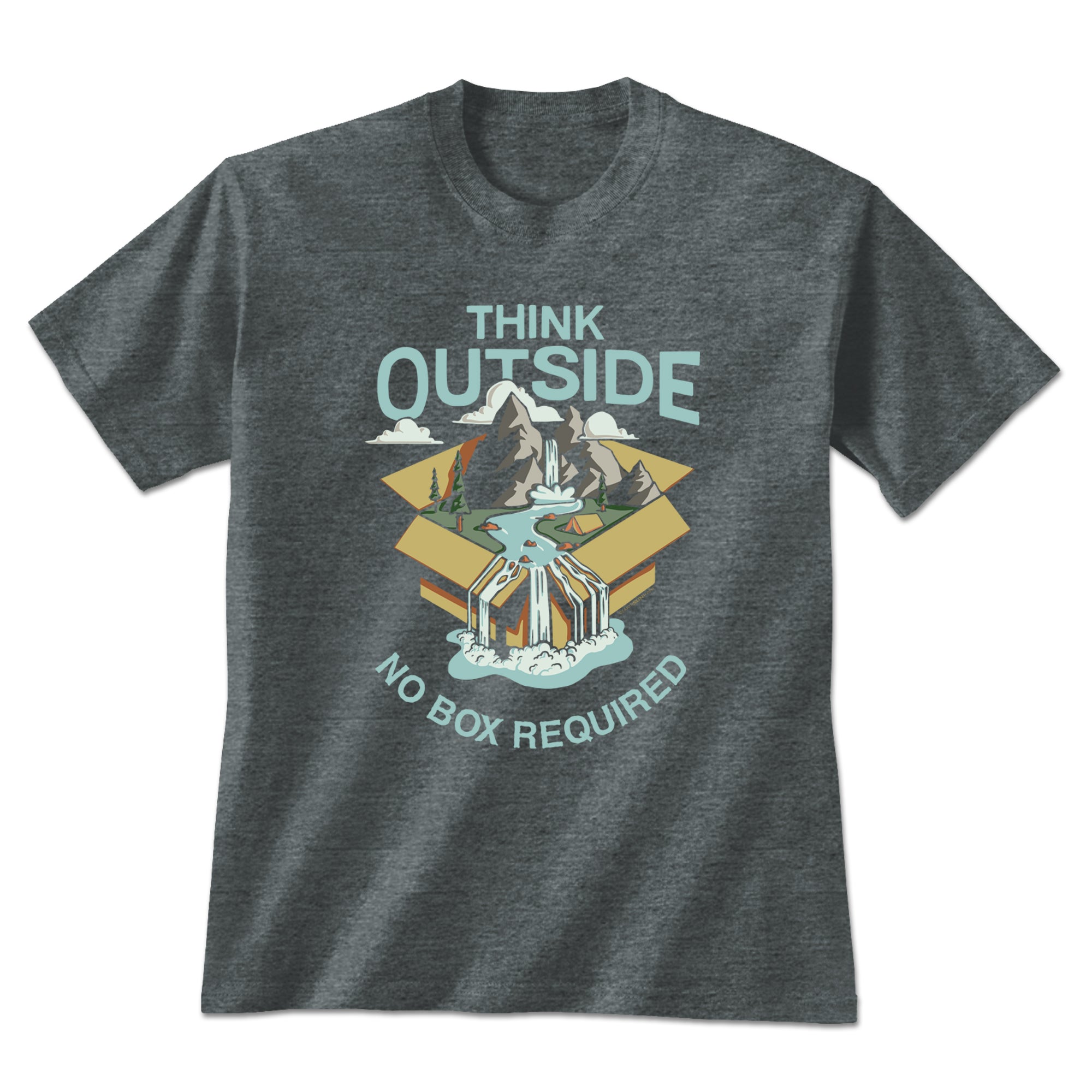 Think Outside - Wild T-Shirt - Dark Heather - Large