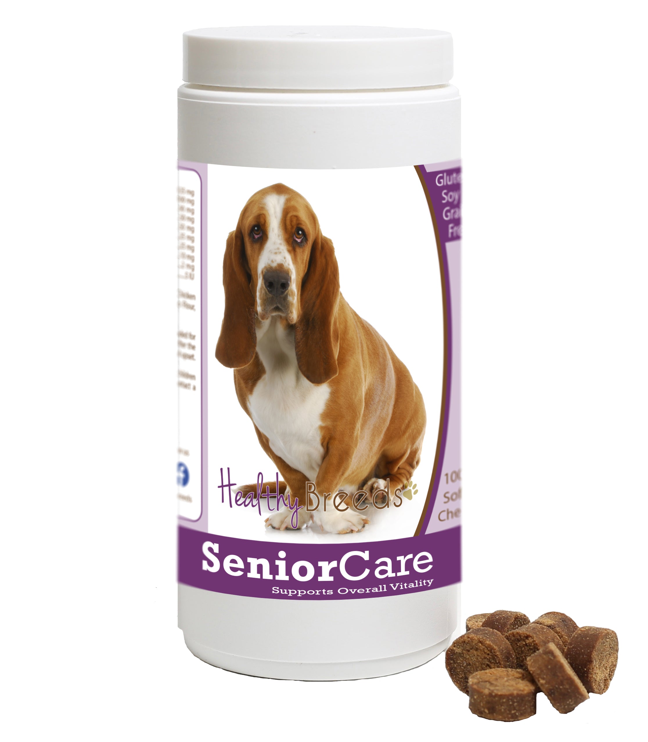Healthy Breeds Senior Dog Care Soft Chews - Basset Hound