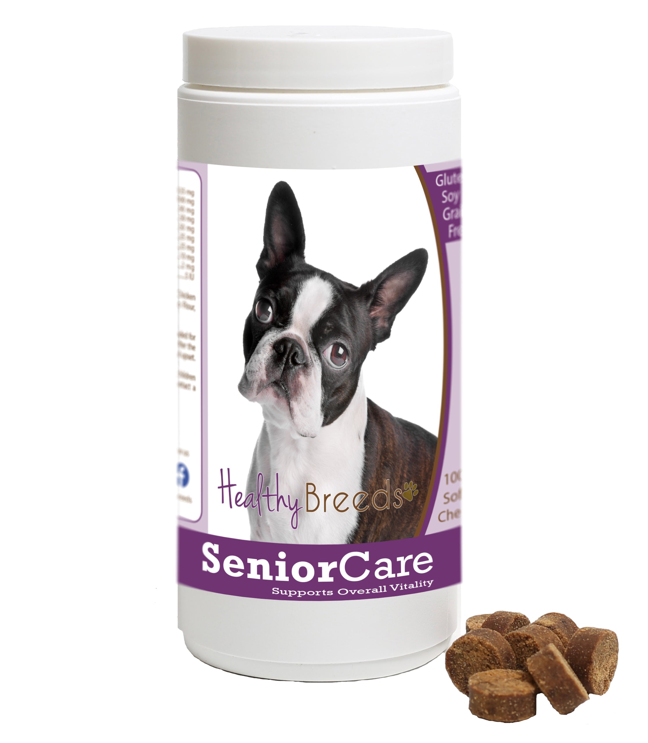 Healthy Breeds Senior Dog Care Soft Chews - Boston Terrier