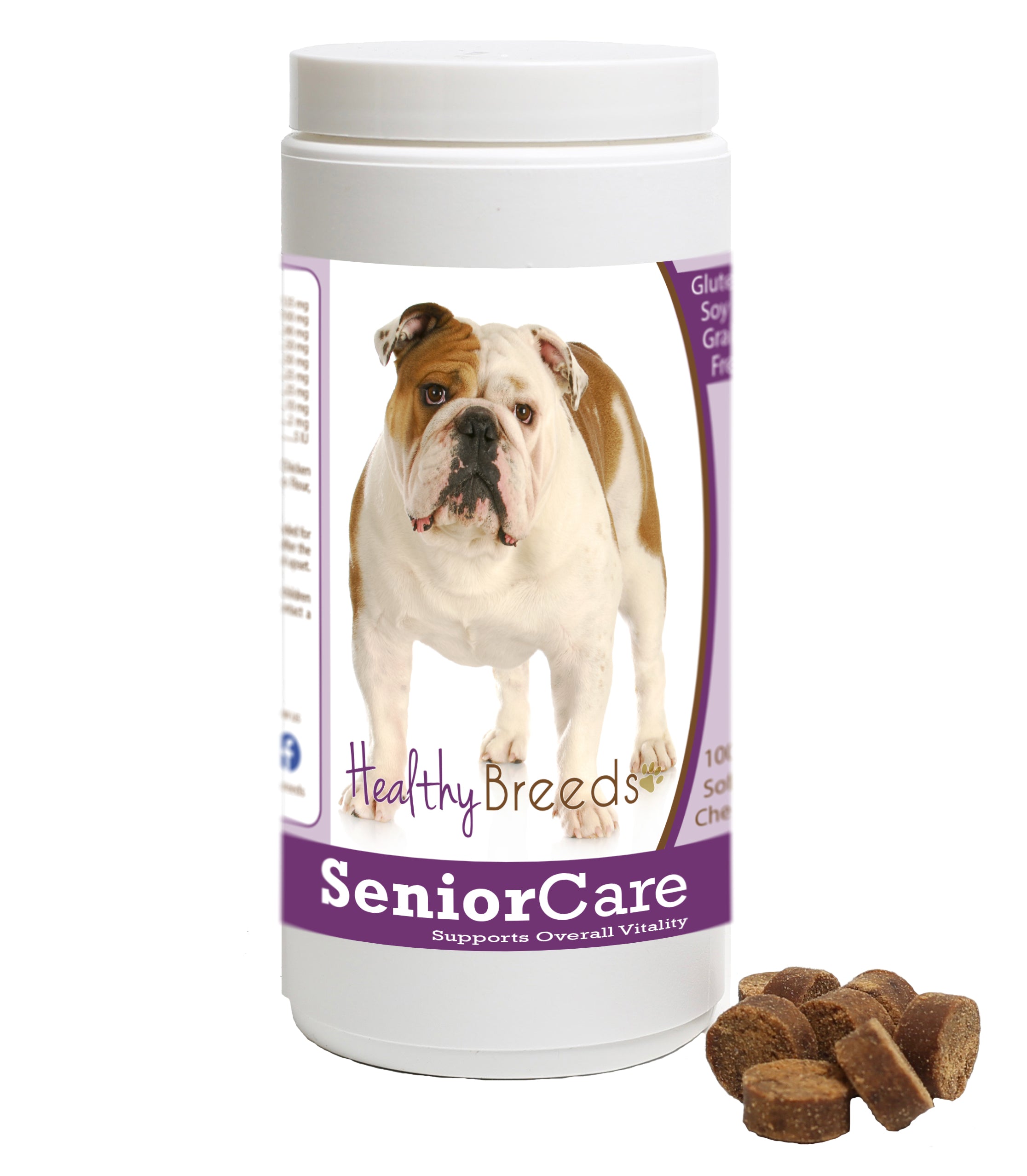 Healthy Breeds Senior Dog Care Soft Chews - Bulldog
