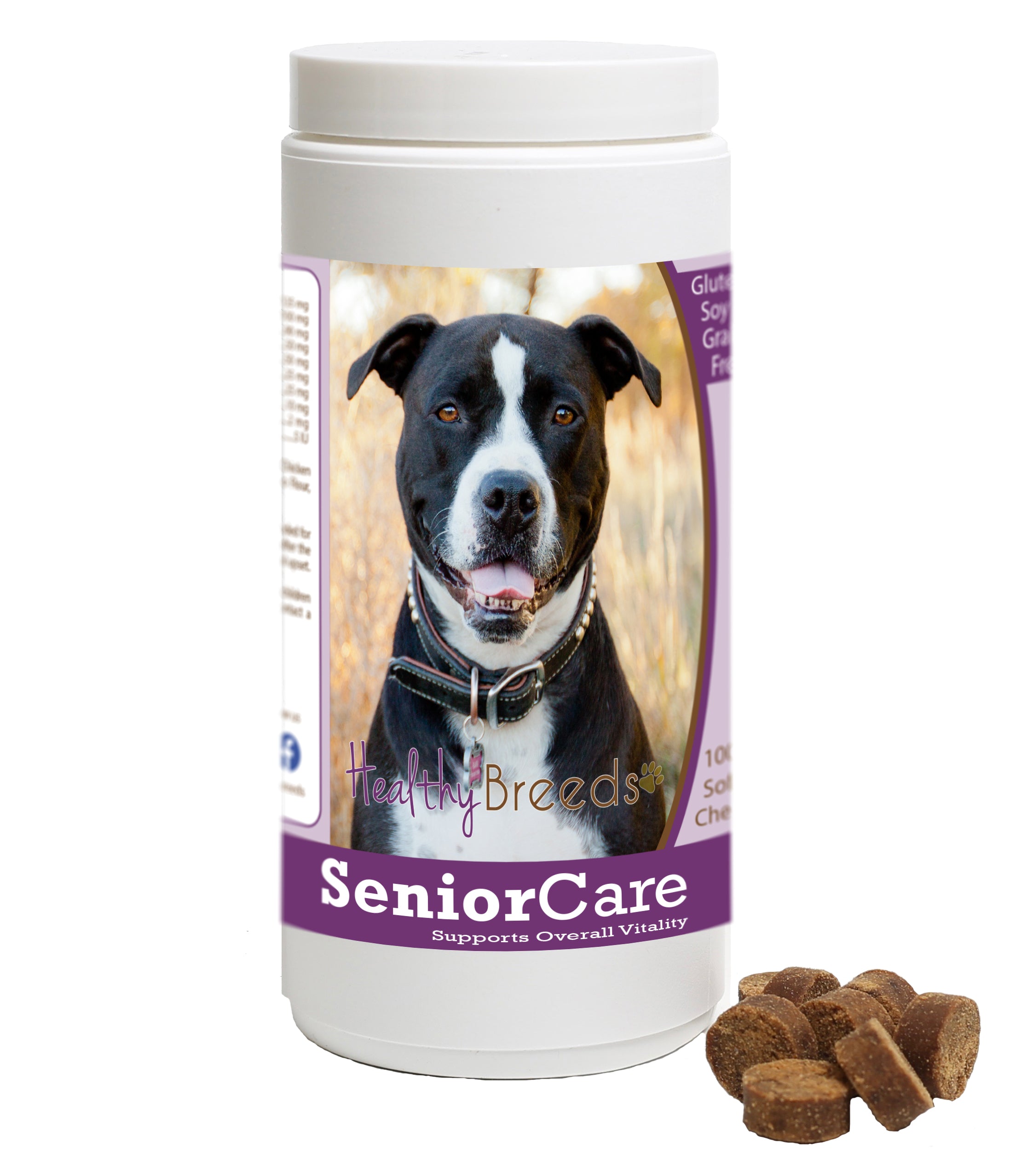 Healthy Breeds Senior Dog Care Soft Chews - Pit Bull
