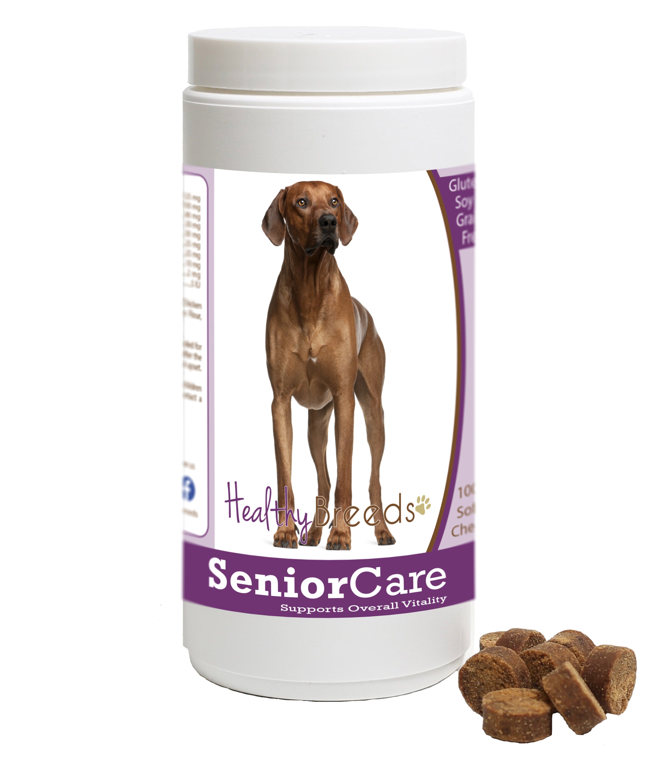 Healthy Breeds Senior Dog Care Soft Chews - Rhodesian Ridgeback