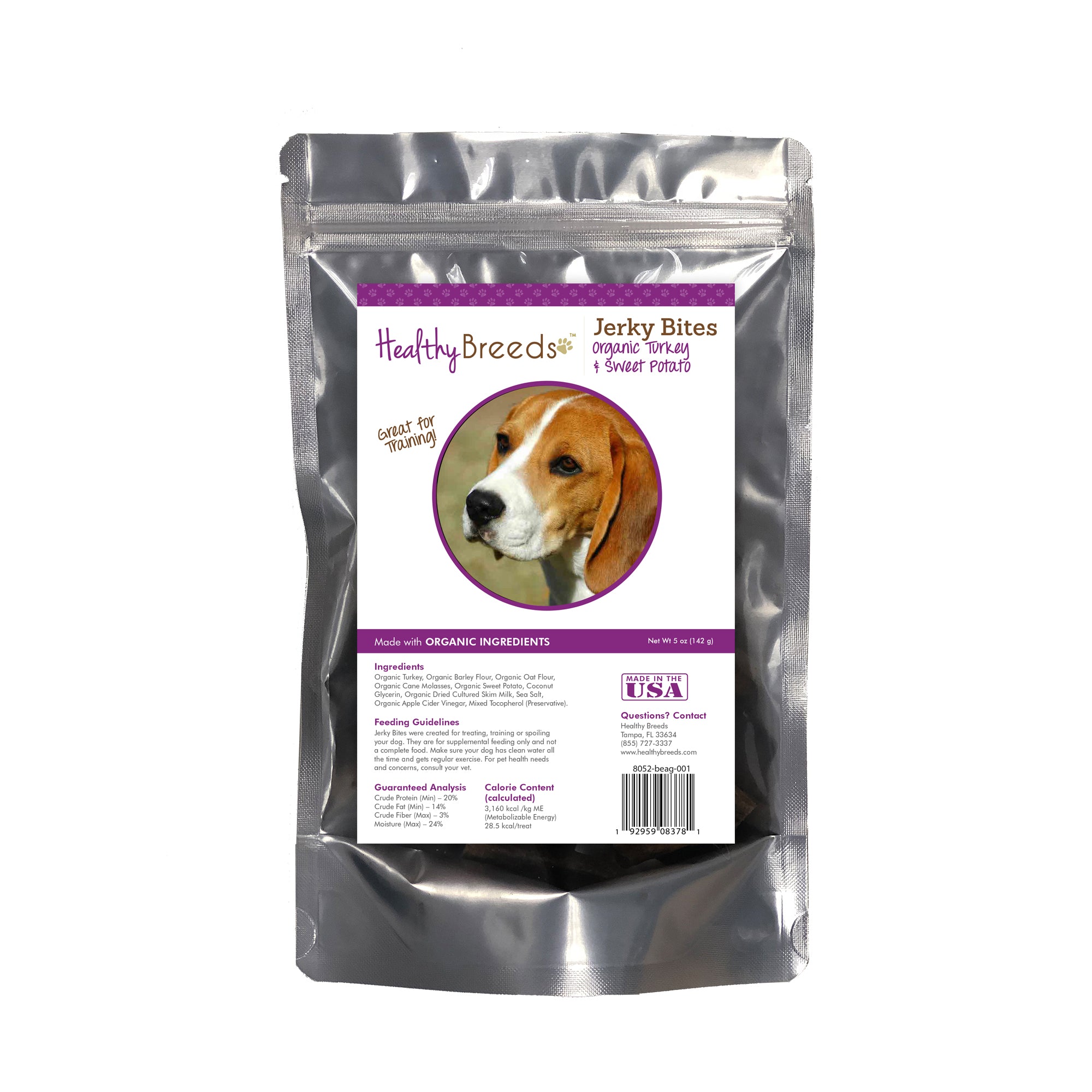 Healthy Breeds Jerky Bites Turkey & Sweet Potato Dog Treats - Beagle
