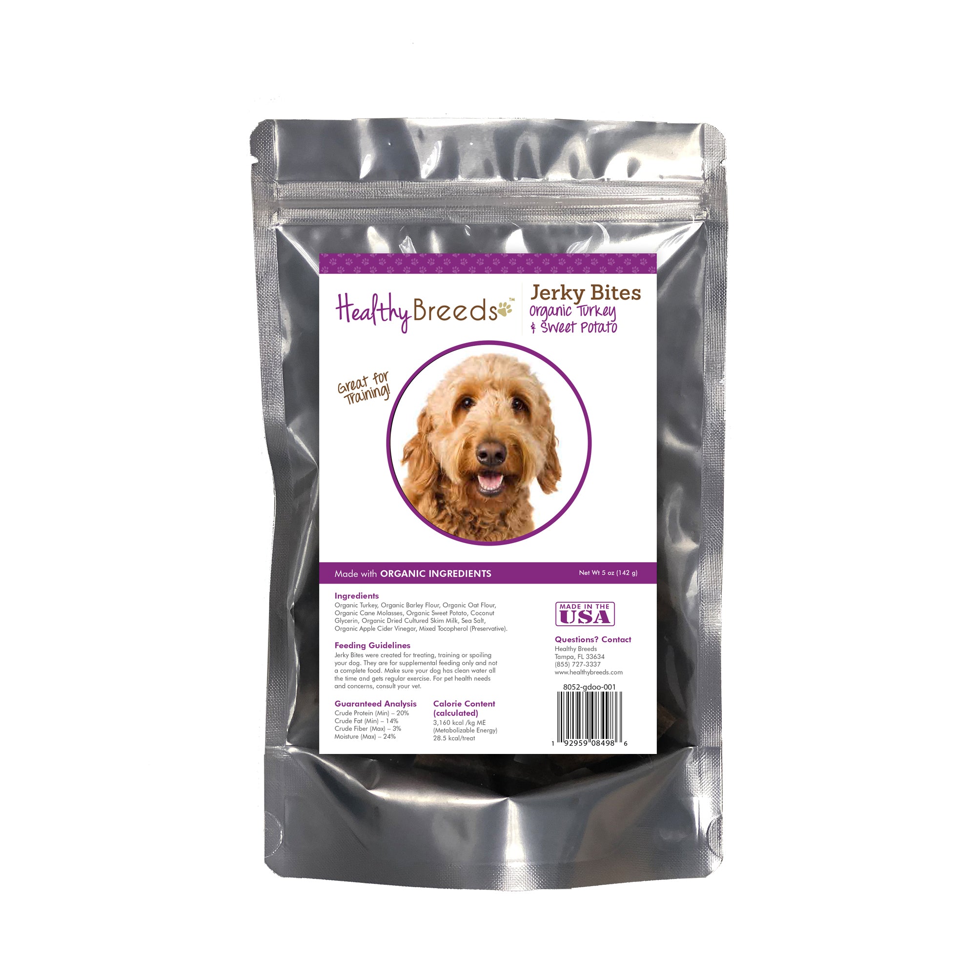 Healthy Breeds Jerky Bites Turkey & Sweet Potato Dog Treats - Goldendoodle