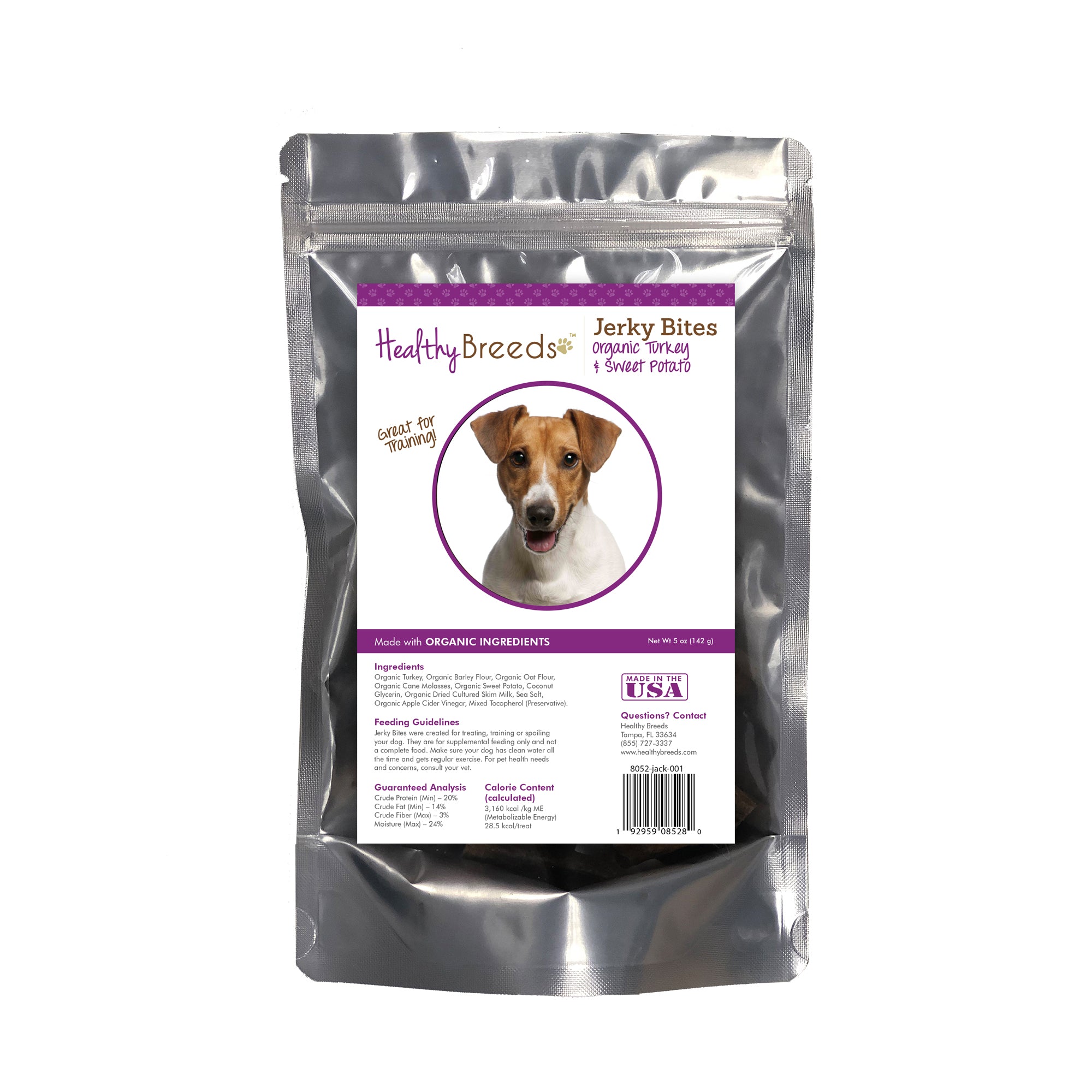 Healthy Breeds Jerky Bites Turkey & Sweet Potato Dog Treats - Jack Russell Terrier