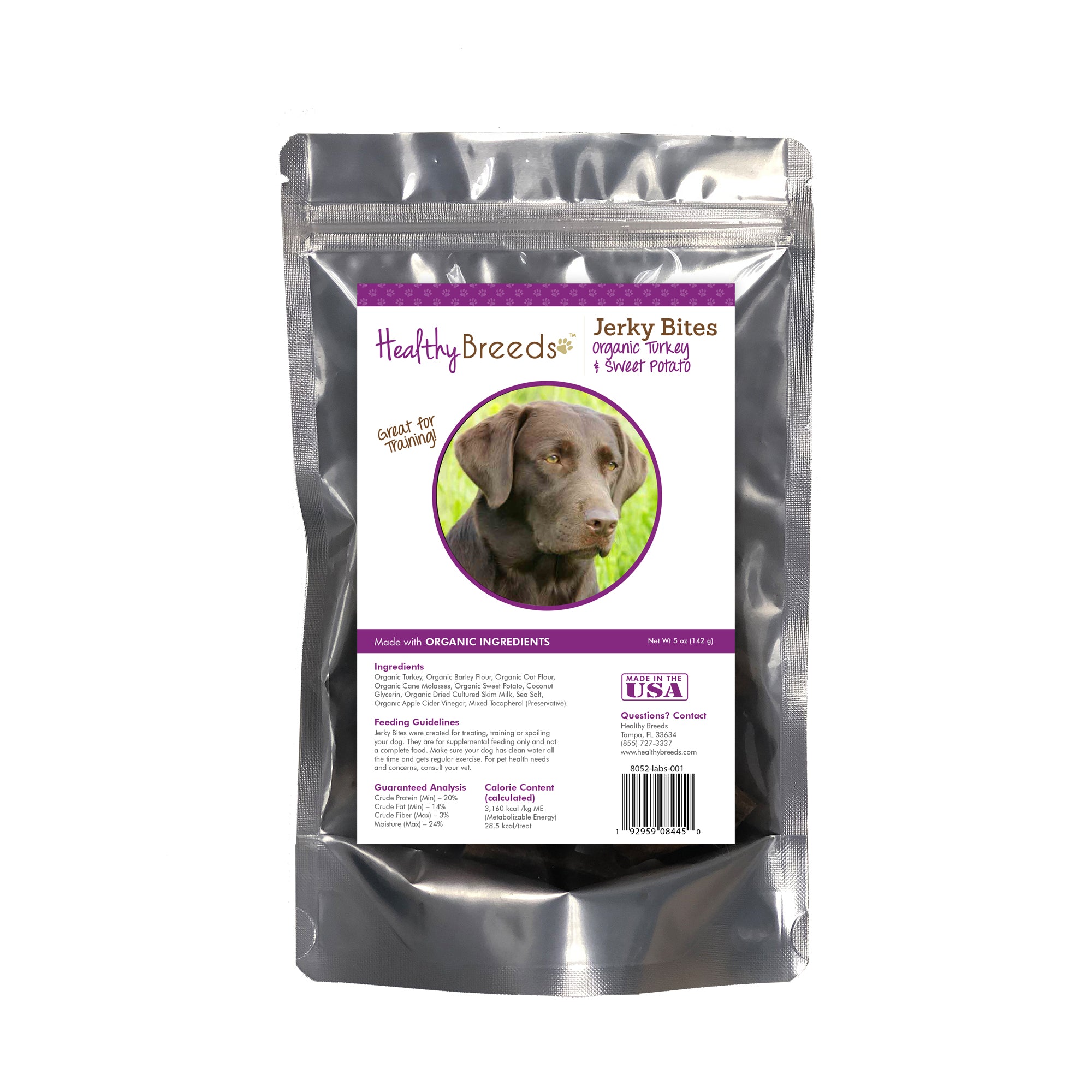 Healthy Breeds Jerky Bites Turkey & Sweet Potato Dog Treats - Labrador Retriever