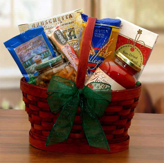 Mini Italian Dinner For Two Gift Basket