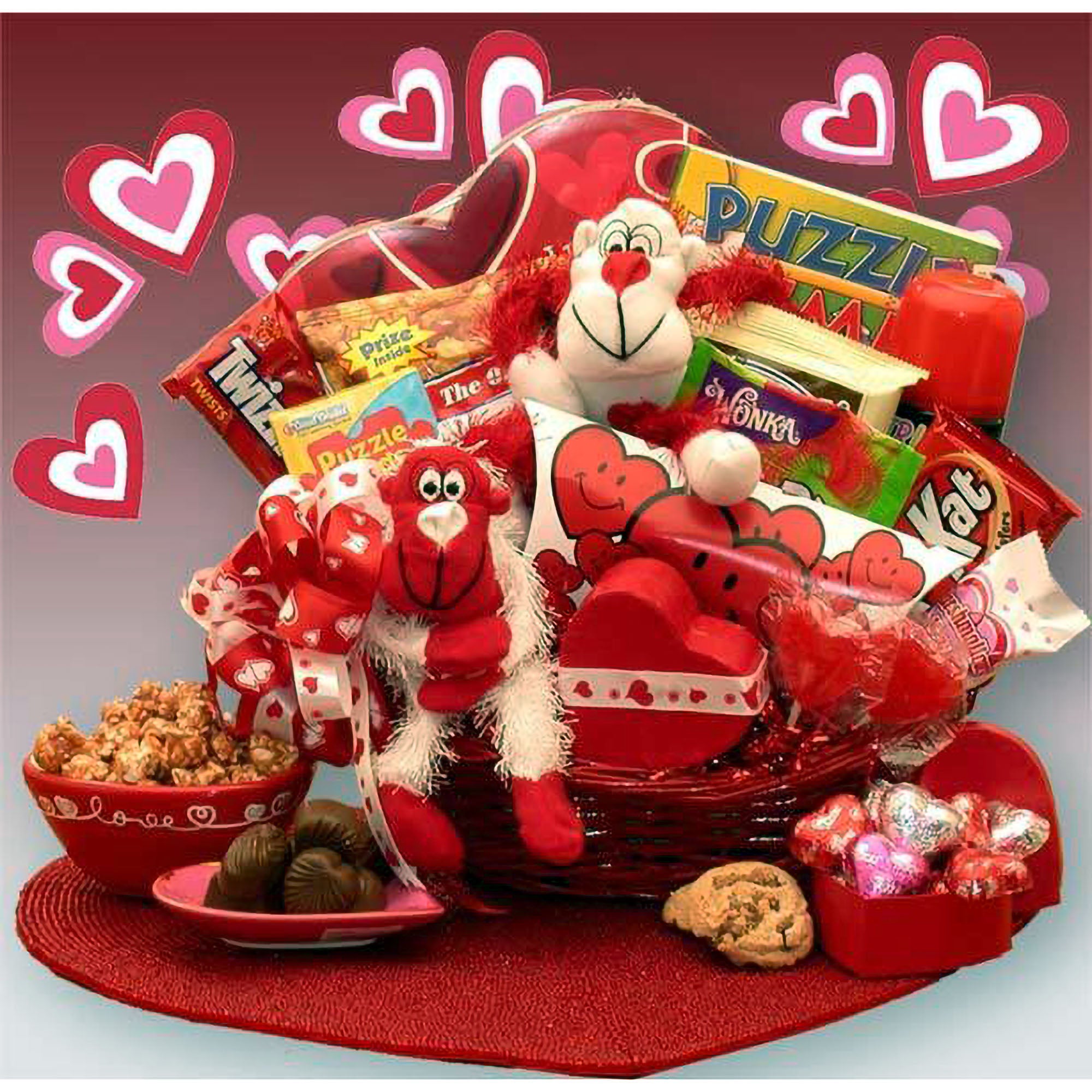 Gift Baskets A Little Monkey Business Kids Valentine's Basket