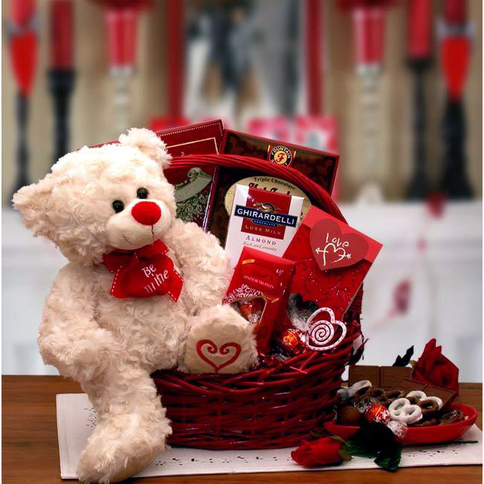 Gift Baskets Say You'll Be Mine Valentine Gift Basket