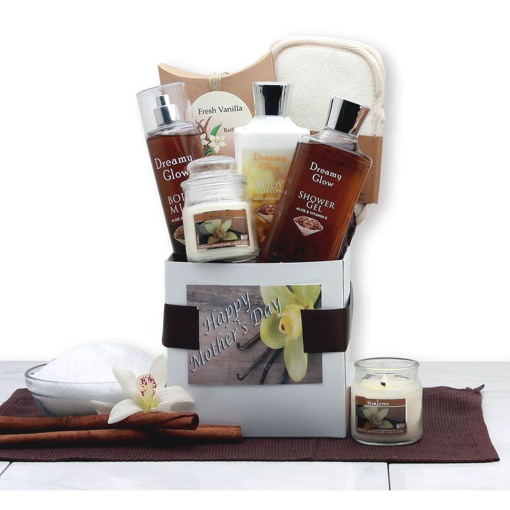 Gift Baskets Mother's Day Vanilla Spa Care Package