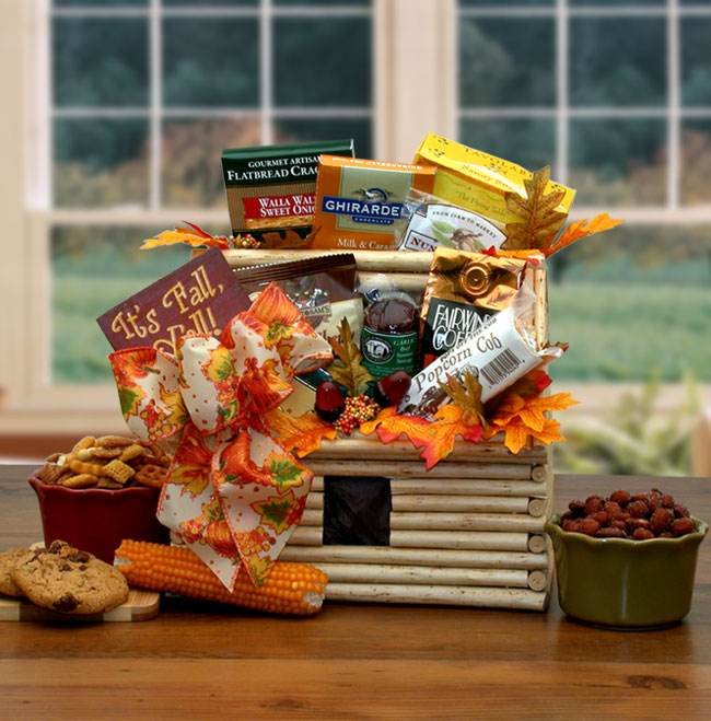 Gift Baskets It's Fall Y'All Fall Log Cabin Gift