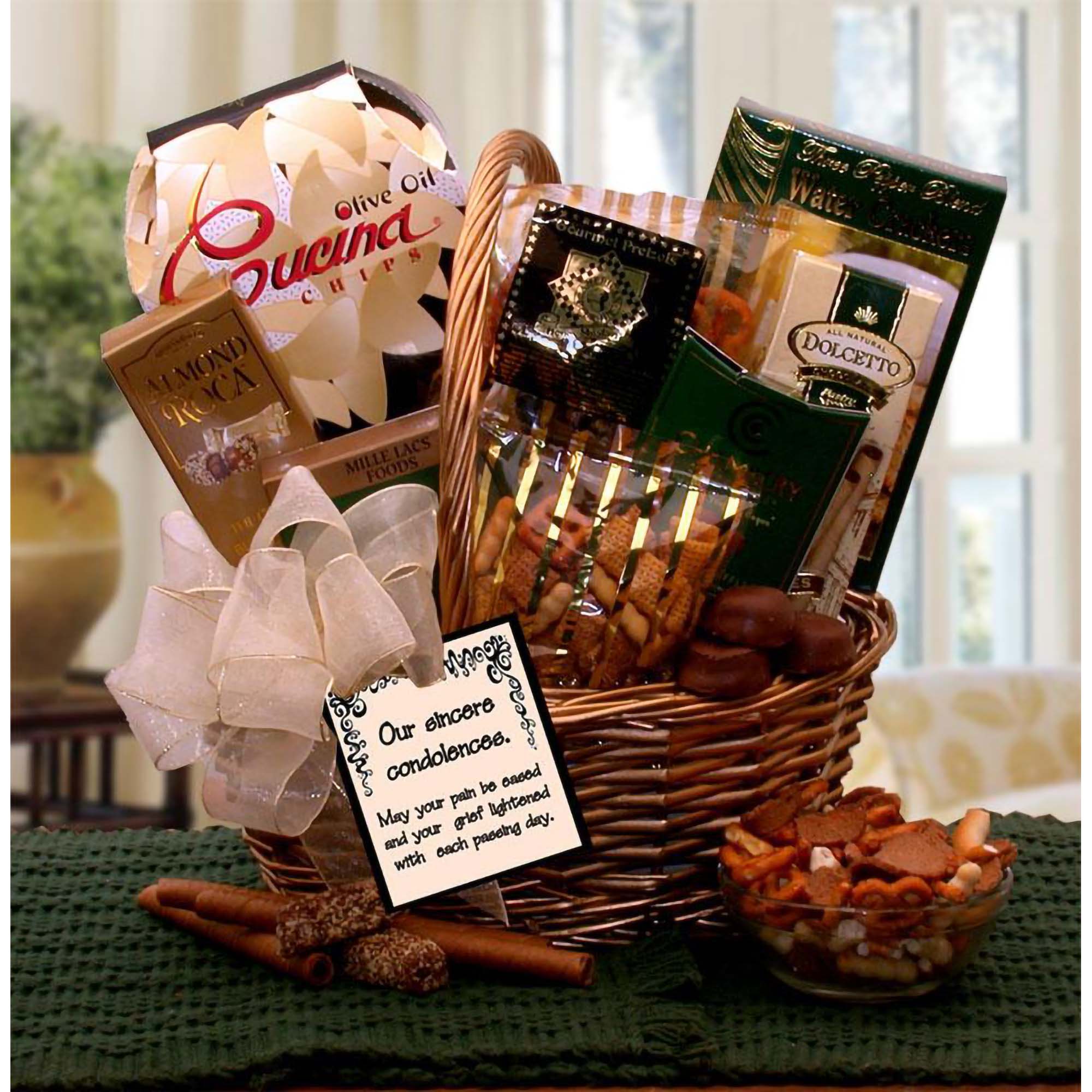 Gift Basket With Our Sincere Condolences Gift Basket