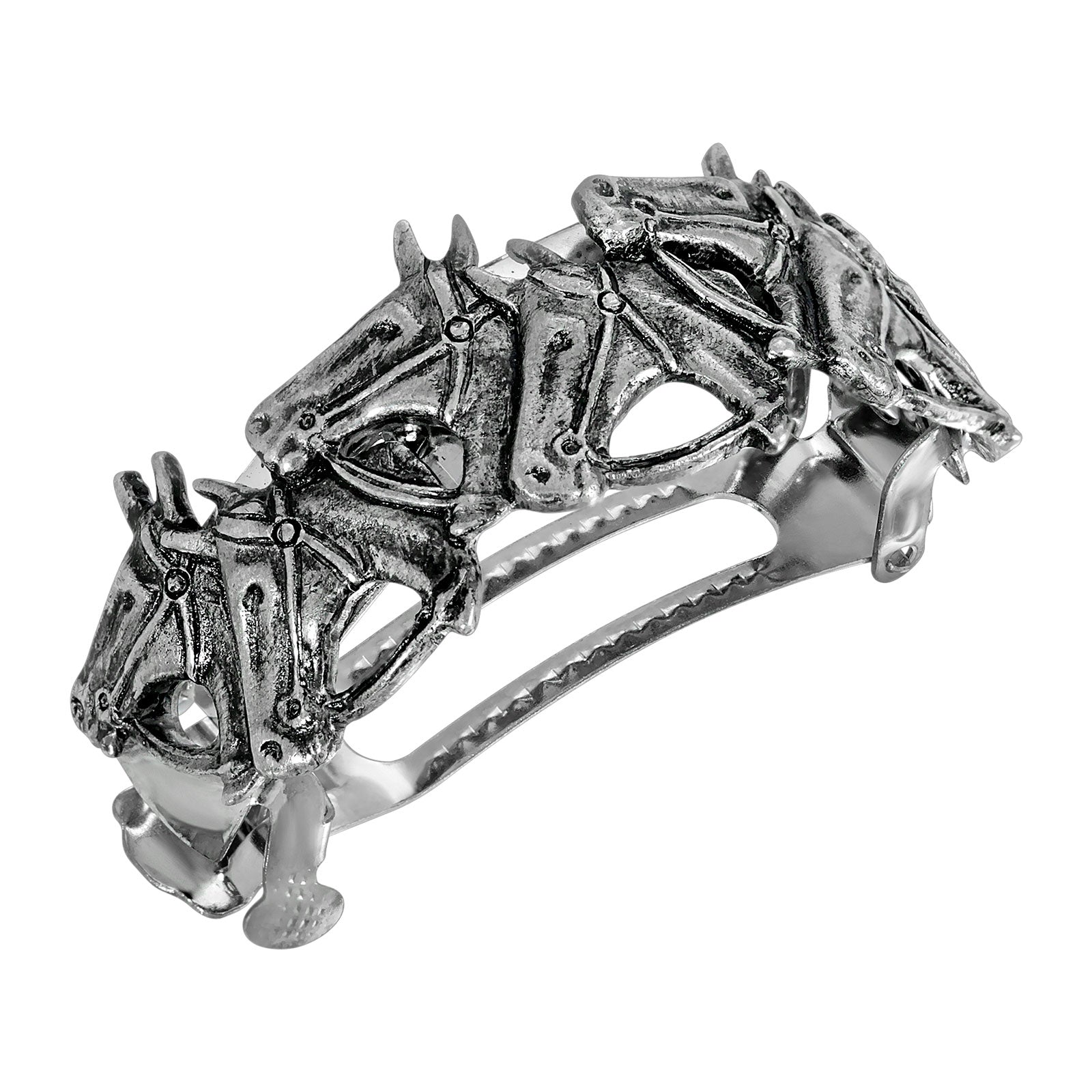 Pewter Multi Horse Head Pony Tail Holder