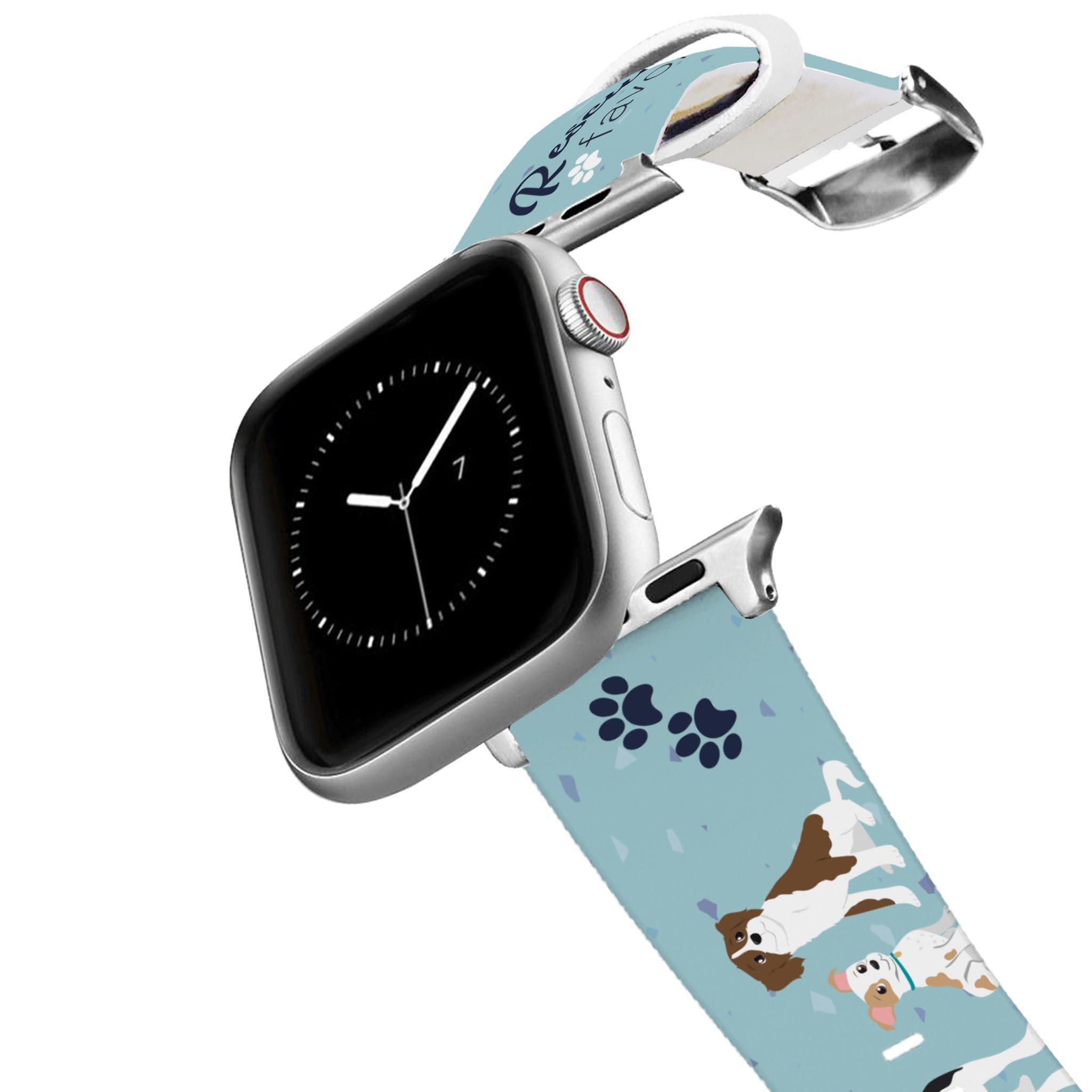 Silver Rescue Is My Favorite Breed Apple Watch Band - 42/44mm